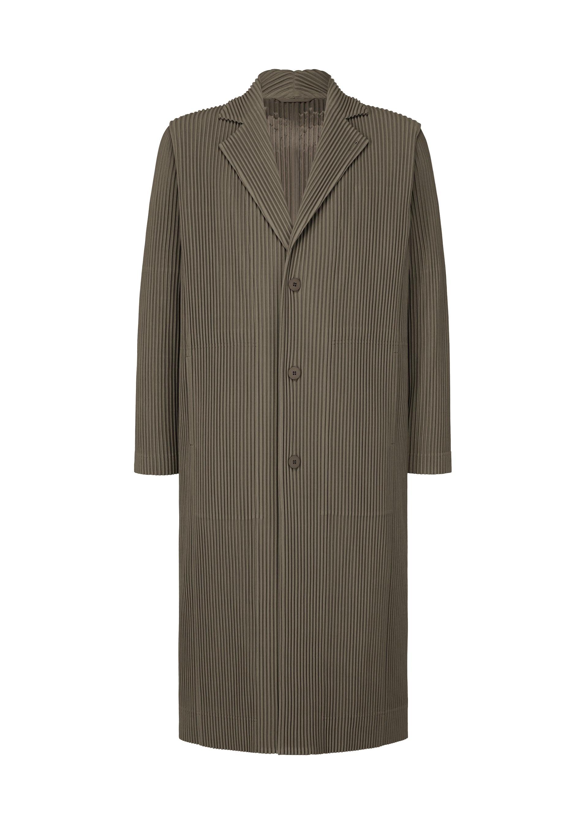 Issey Miyake Tailored Pleats 2 sako černé dlouhé