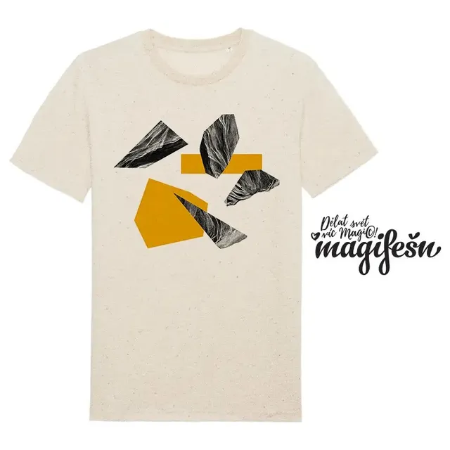 Magifešn XY Spectra tričko žluté z biobavlny