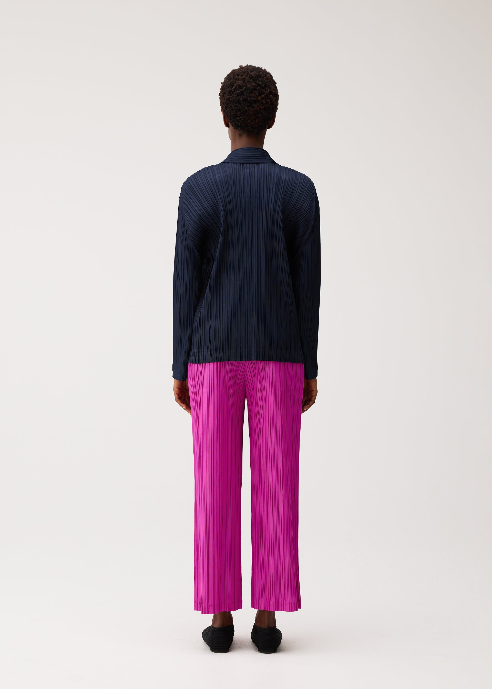Issey Miyake Pleats Please Pleats Jacket bunda charcoal