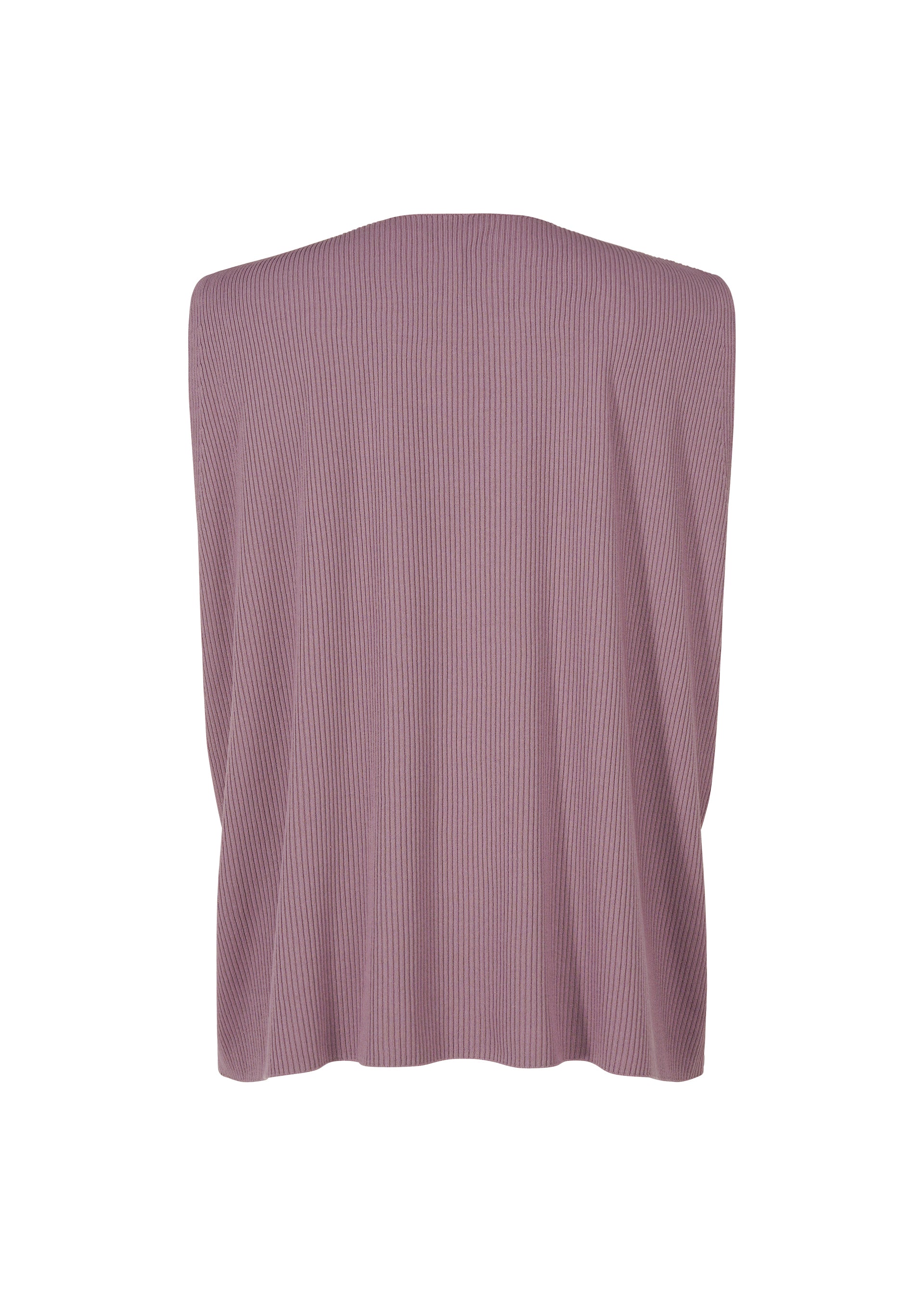 Issey Miyake Basic Knit vesta purple výstřih V