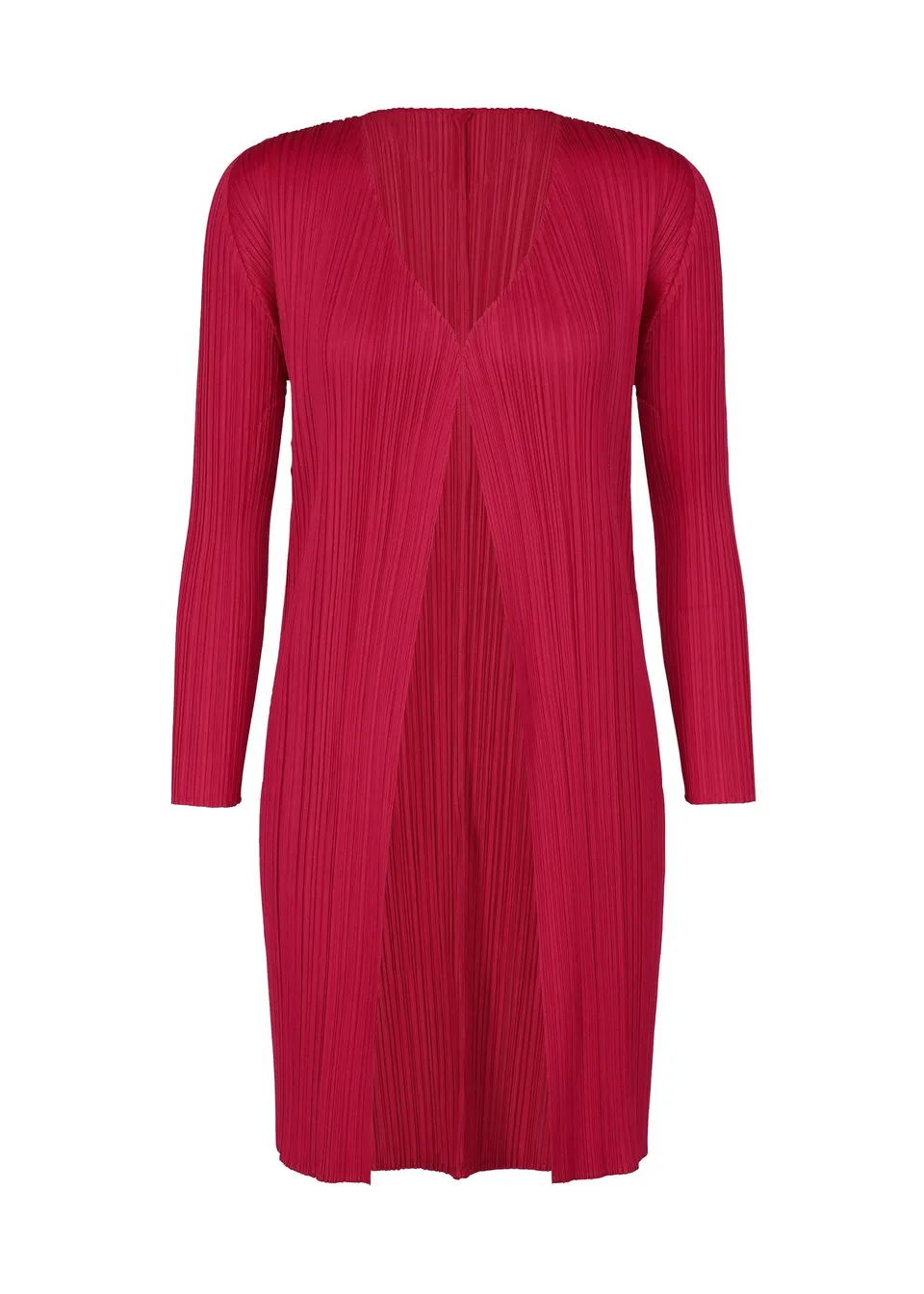 Issey Miyake New Colorful Basics 4 kabát Carmine střední