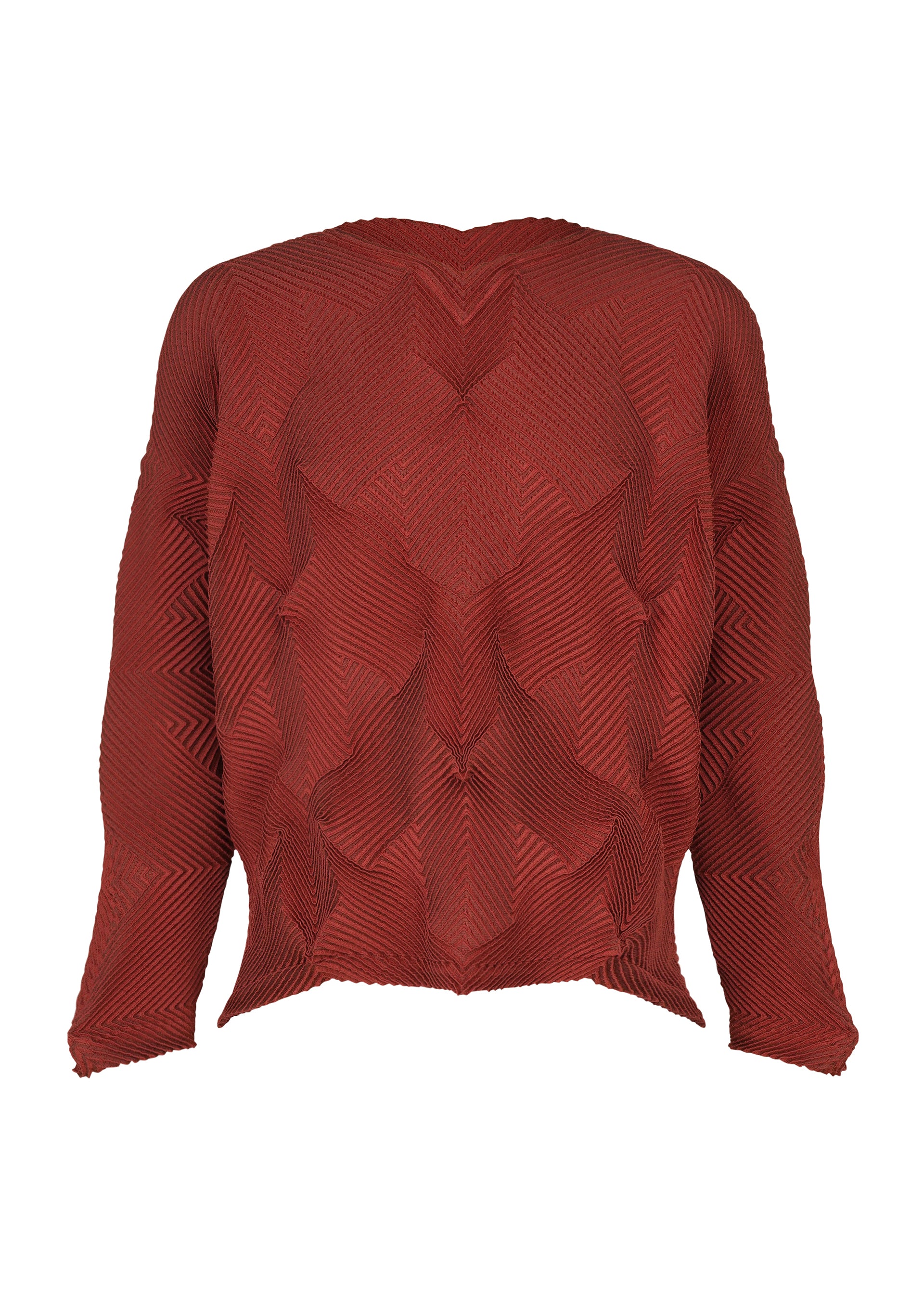 Issey Miyake Type-O 010-1 top béžový kostka