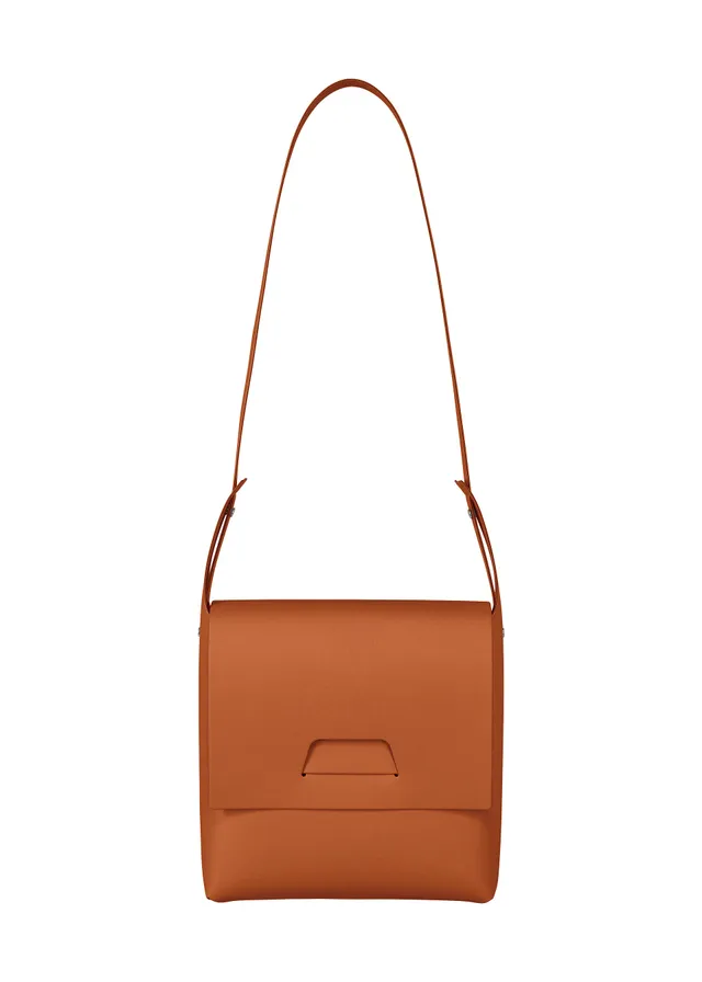 Issey Miyake Box kabelka hnědá skládací