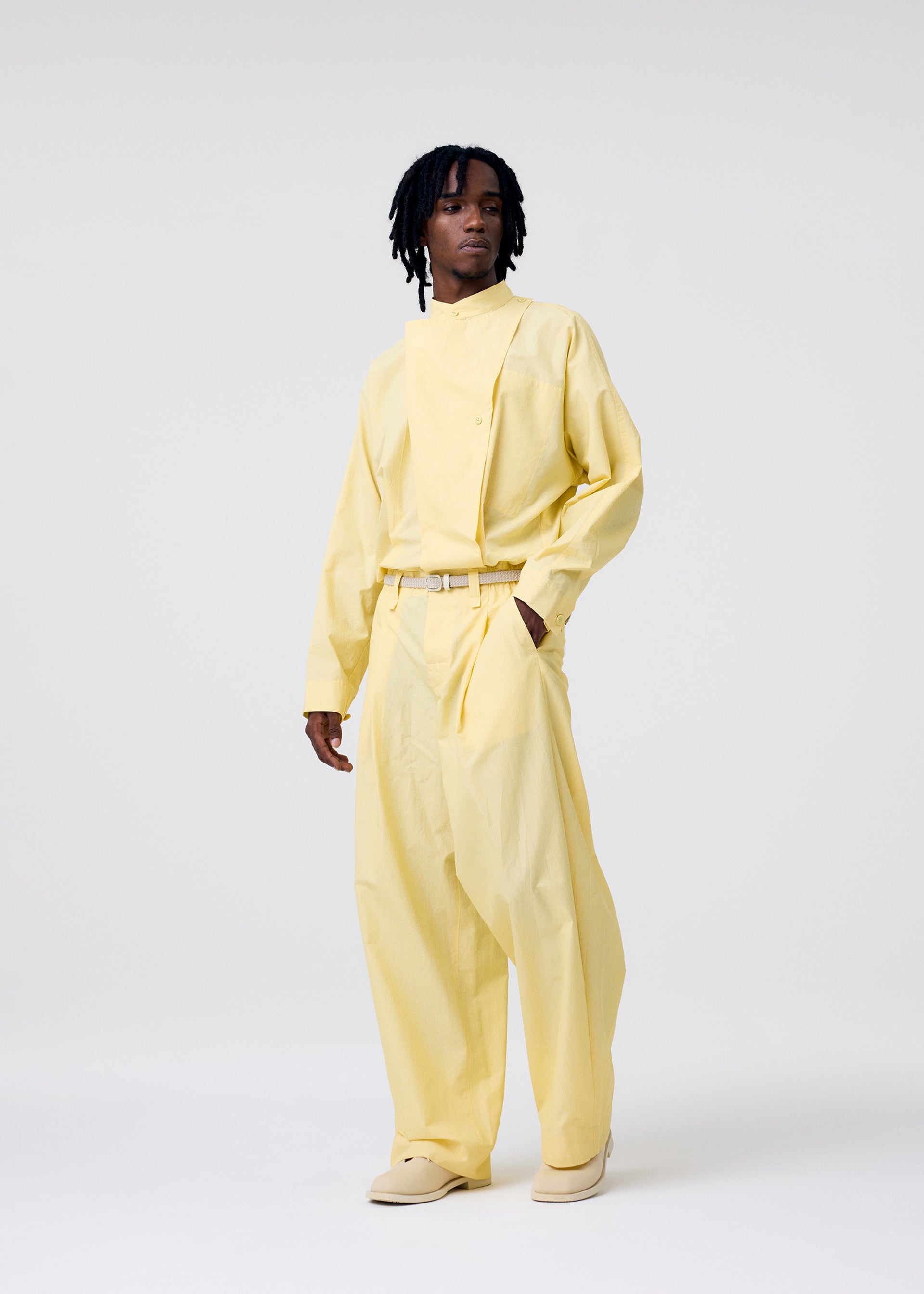 Homme Plissé Issey Miyake Braided Belt pásek hnědý