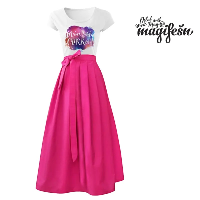 Magifešn Bell zavinovací sukně magenta