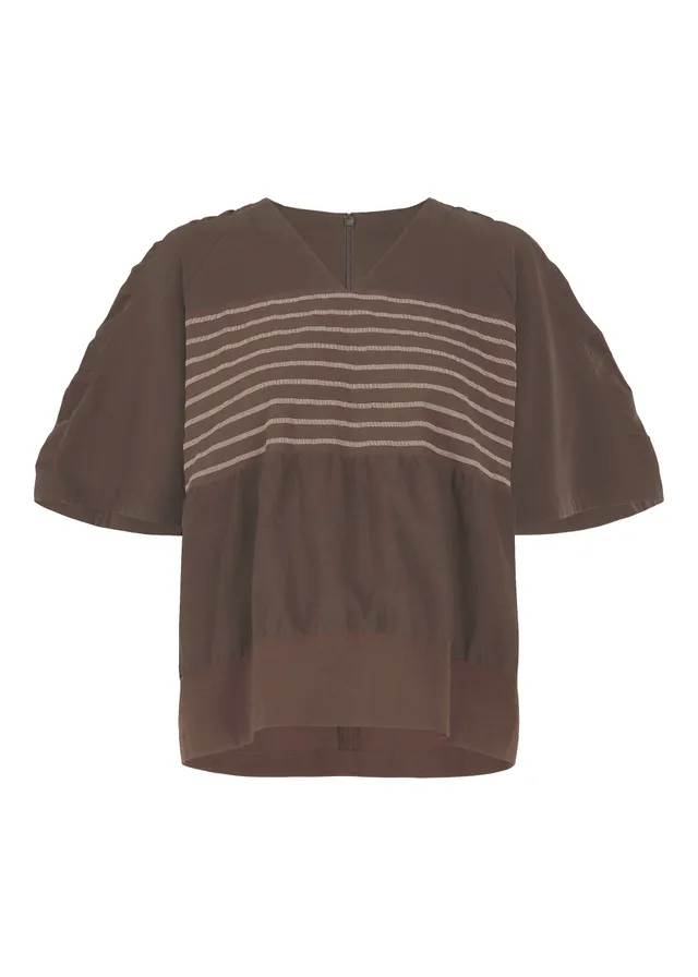 Issey Miyake Collage Stretch II top hnědý vel. 2