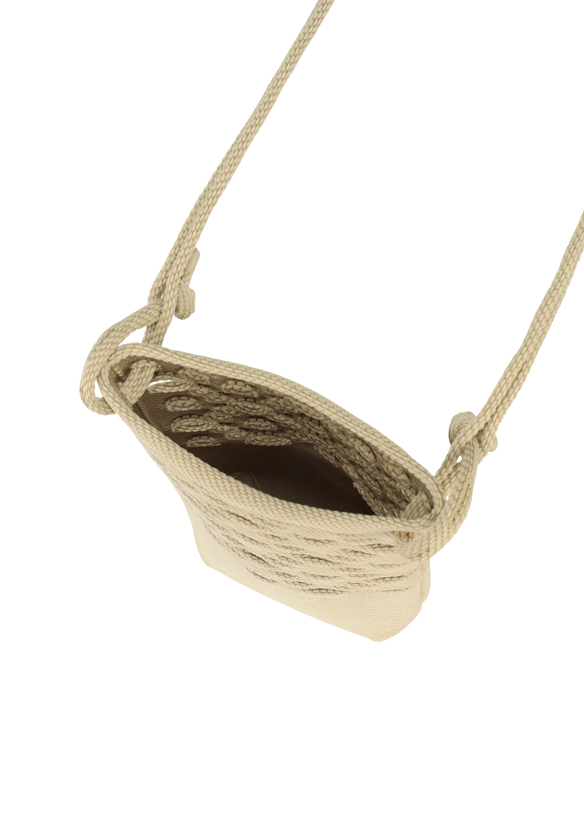 Issey Miyake Mokko Basket kabelka Cream-Beige pletená