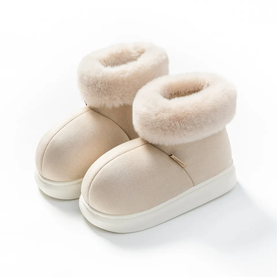 Norielle Cocooning domácí boty kožíšek béžové