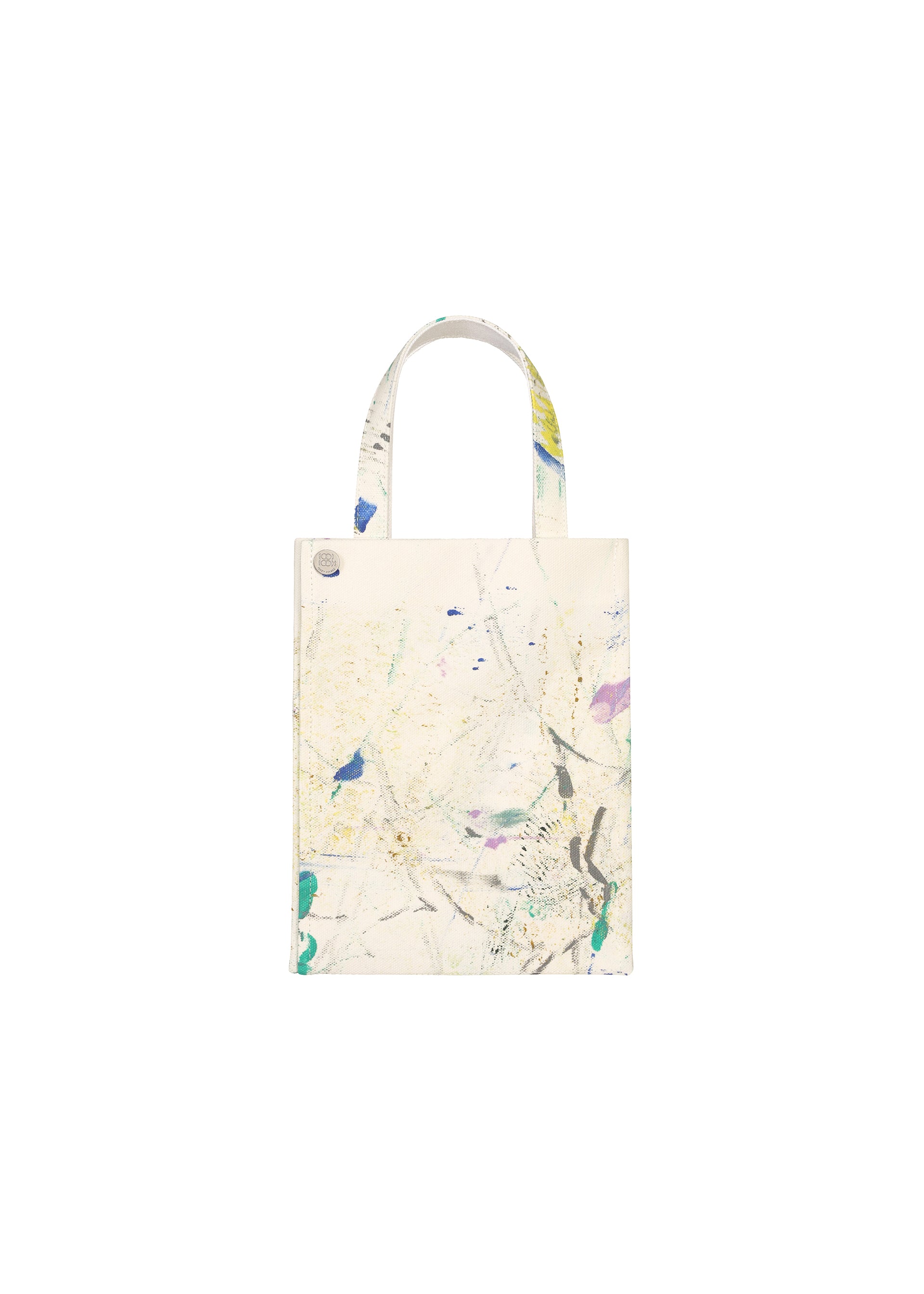 Issey Miyake Good Printer’s Bag Ginza tote taška light green s potiskem