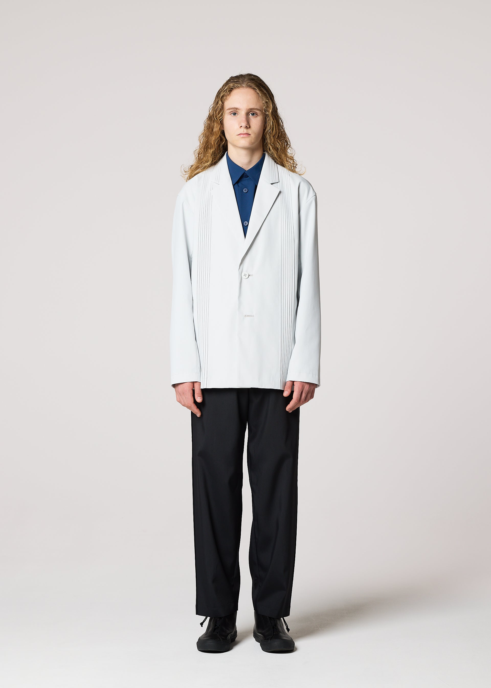 Issey Miyake Air Pleats sako světle šedé vel. 2 lehké