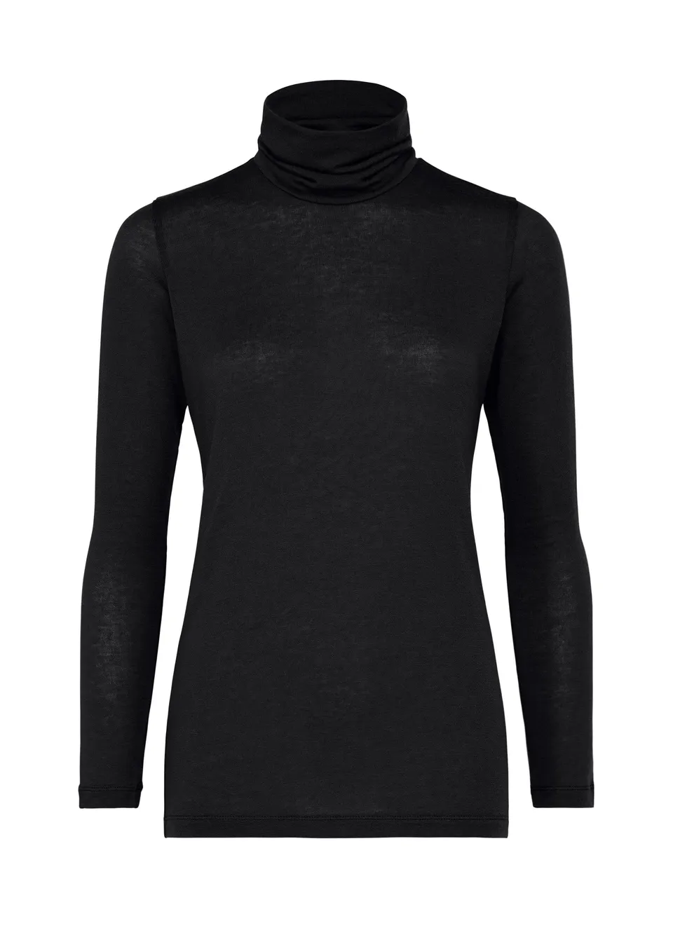 Issey Miyake Wool Mix Jersey rolák černý vlněný