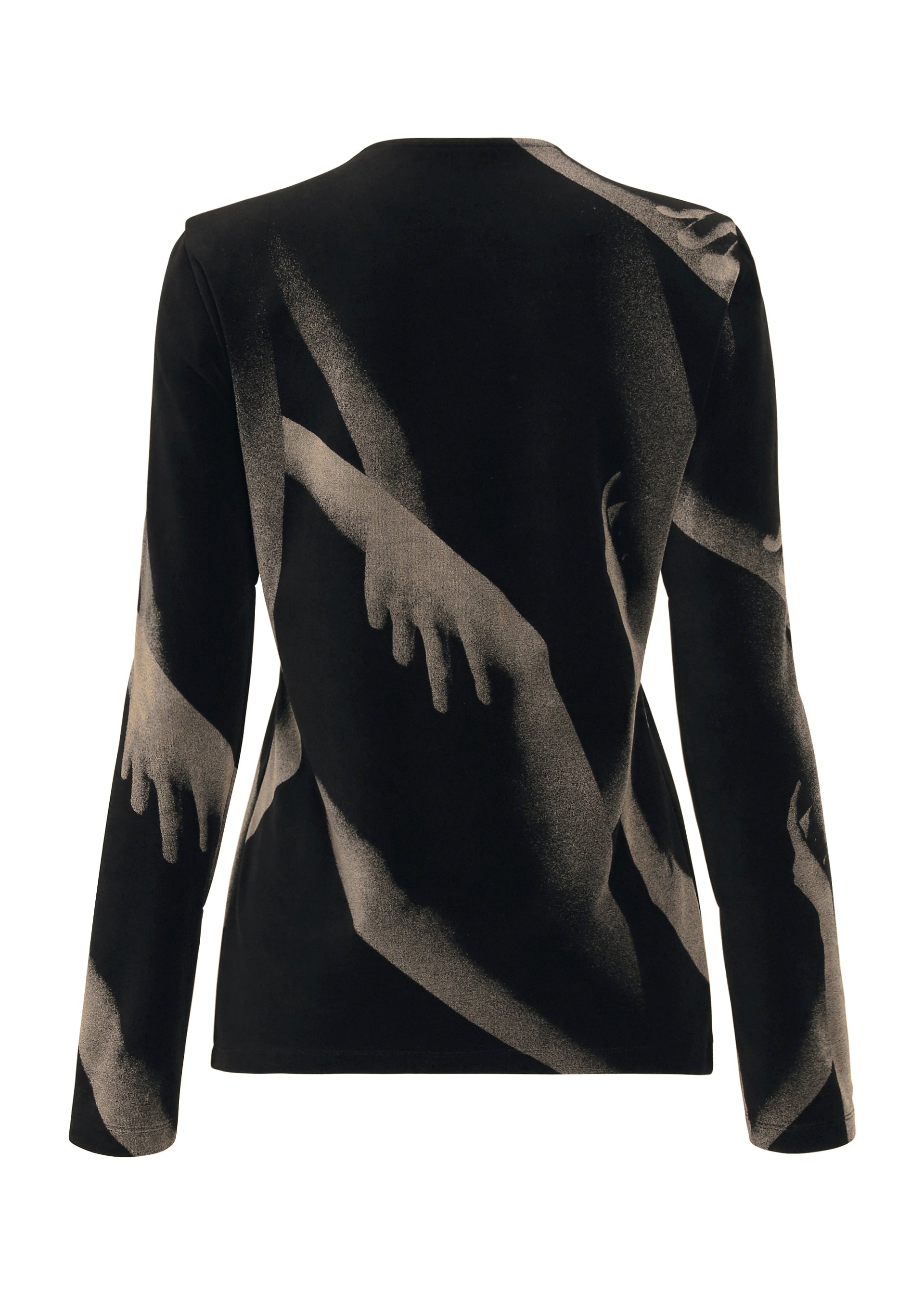 Issey Miyake Hands of Lover Velour top šedý vel. 2