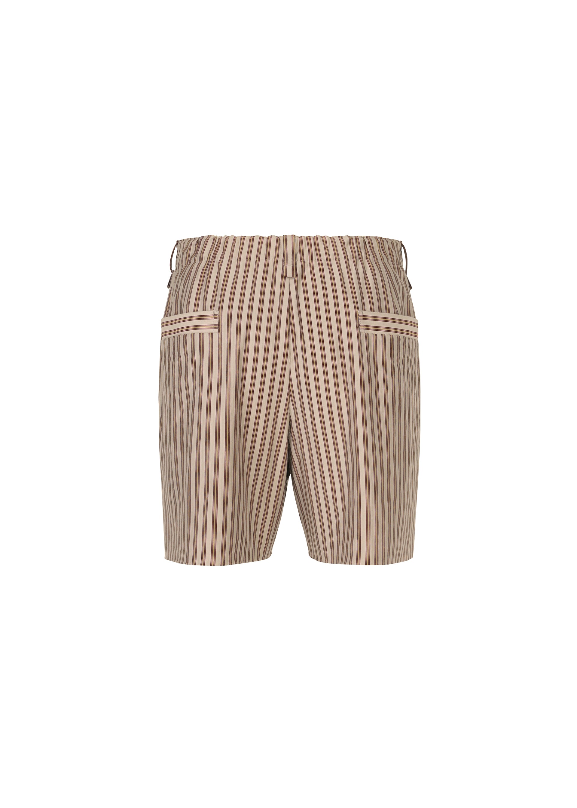 Homme Plissé Issey Miyake Stripe Jersey kraťasy hnědé