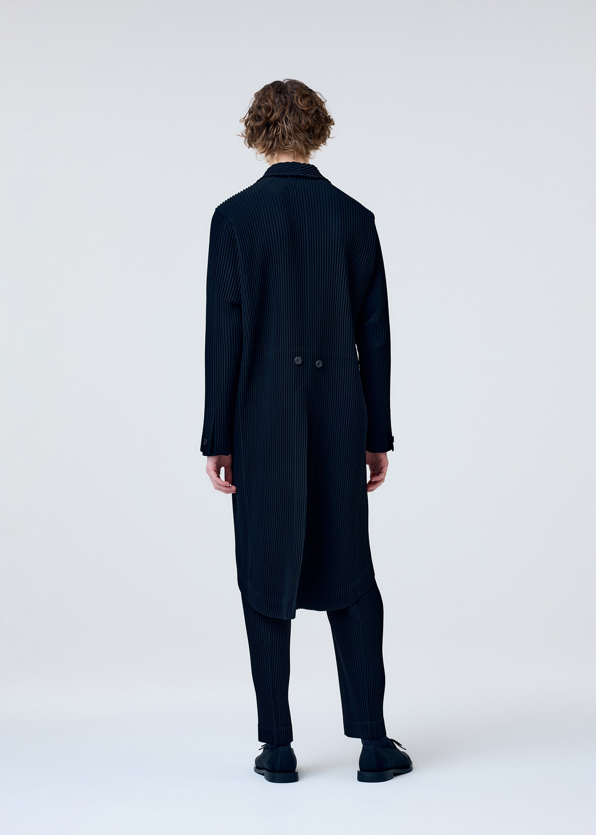 Issey Miyake Tuxedo Pleats pánské sako black plisované
