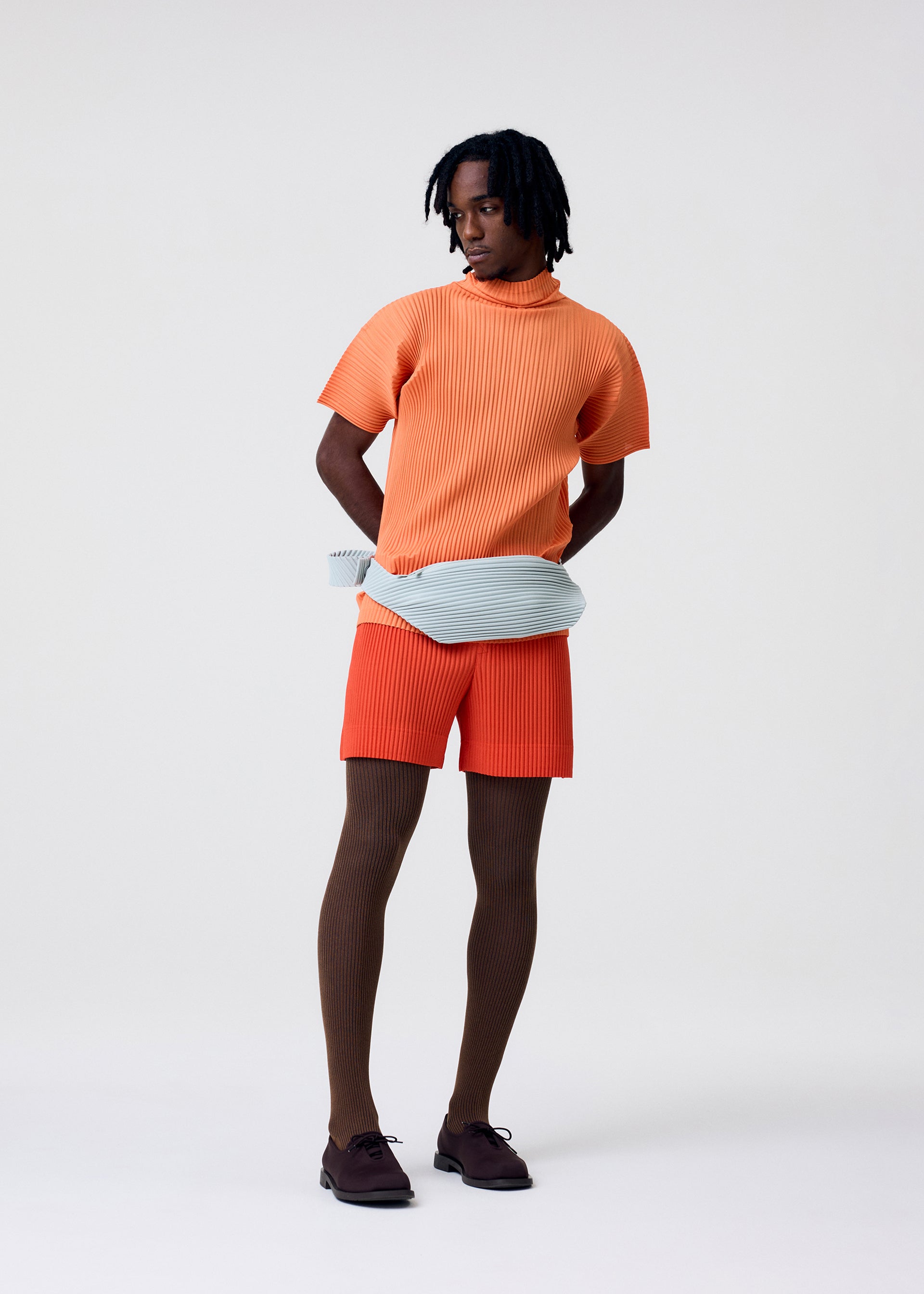 Issey Miyake Homme Plissé Agave Mesh triko černé vel. 3