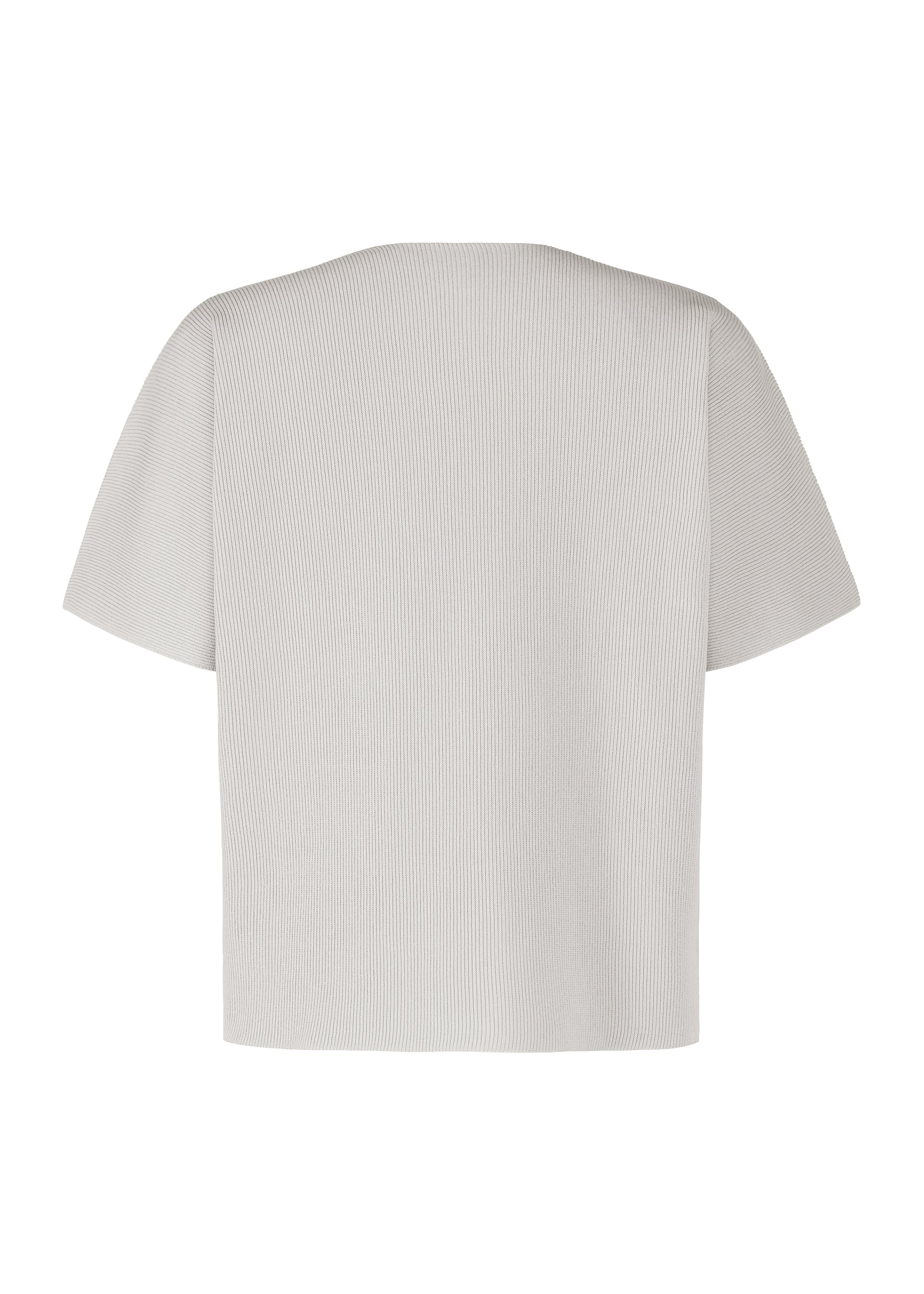 Issey Miyake Basic Knit tričko světle šedá recyklovaný úplet