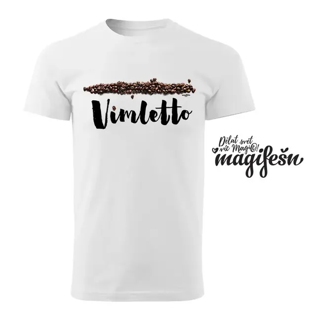 Magifešn XY Coffeelover tričko Vimletto biobavlna