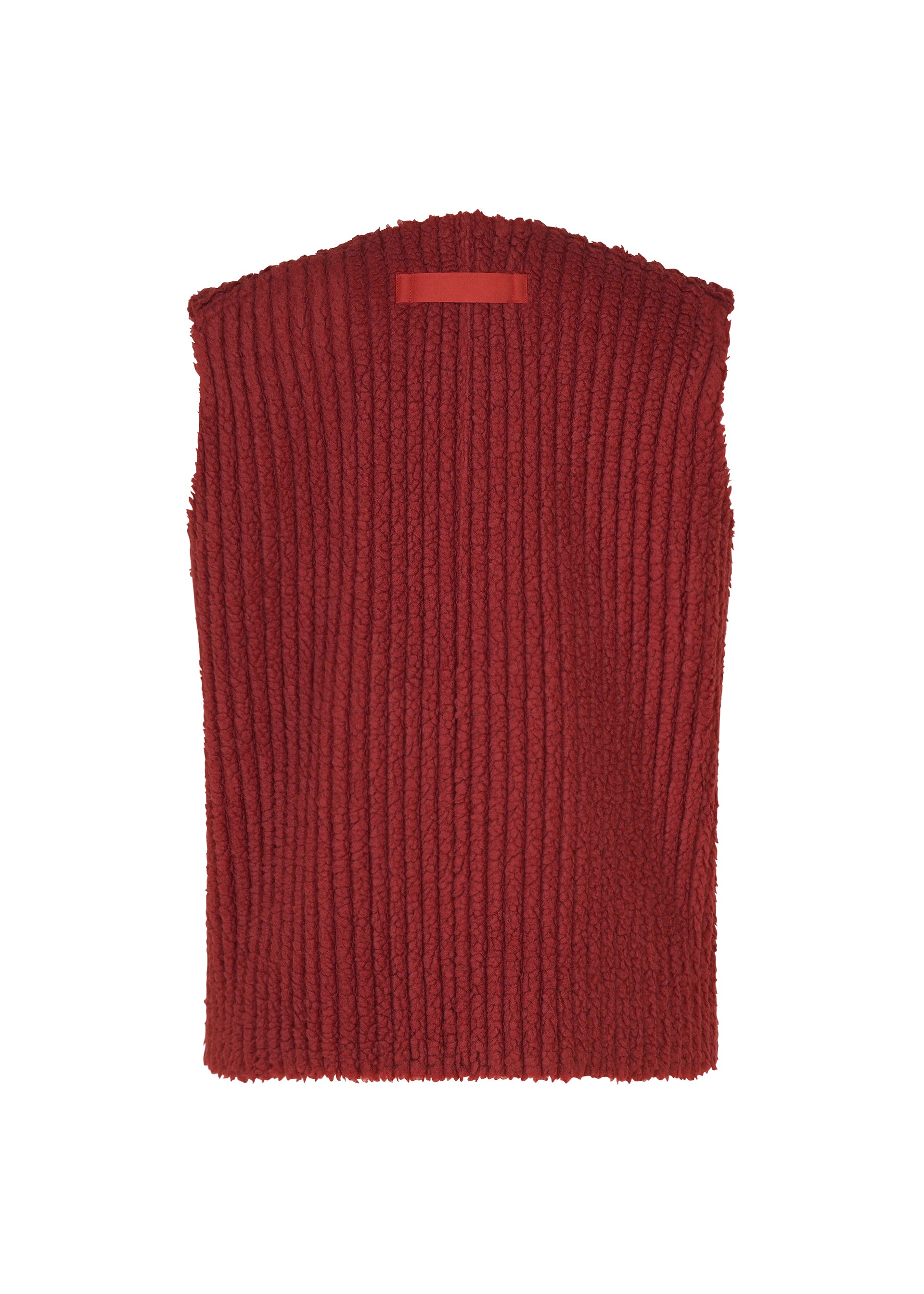 Homme Plissé Issey Miyake Fleece Pleats vesta černá