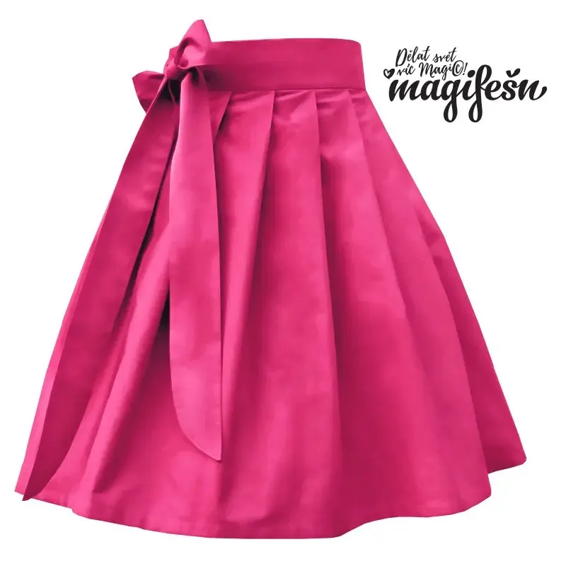 Magifešn Doll Magenta zavinovací sukně bavlna na míru