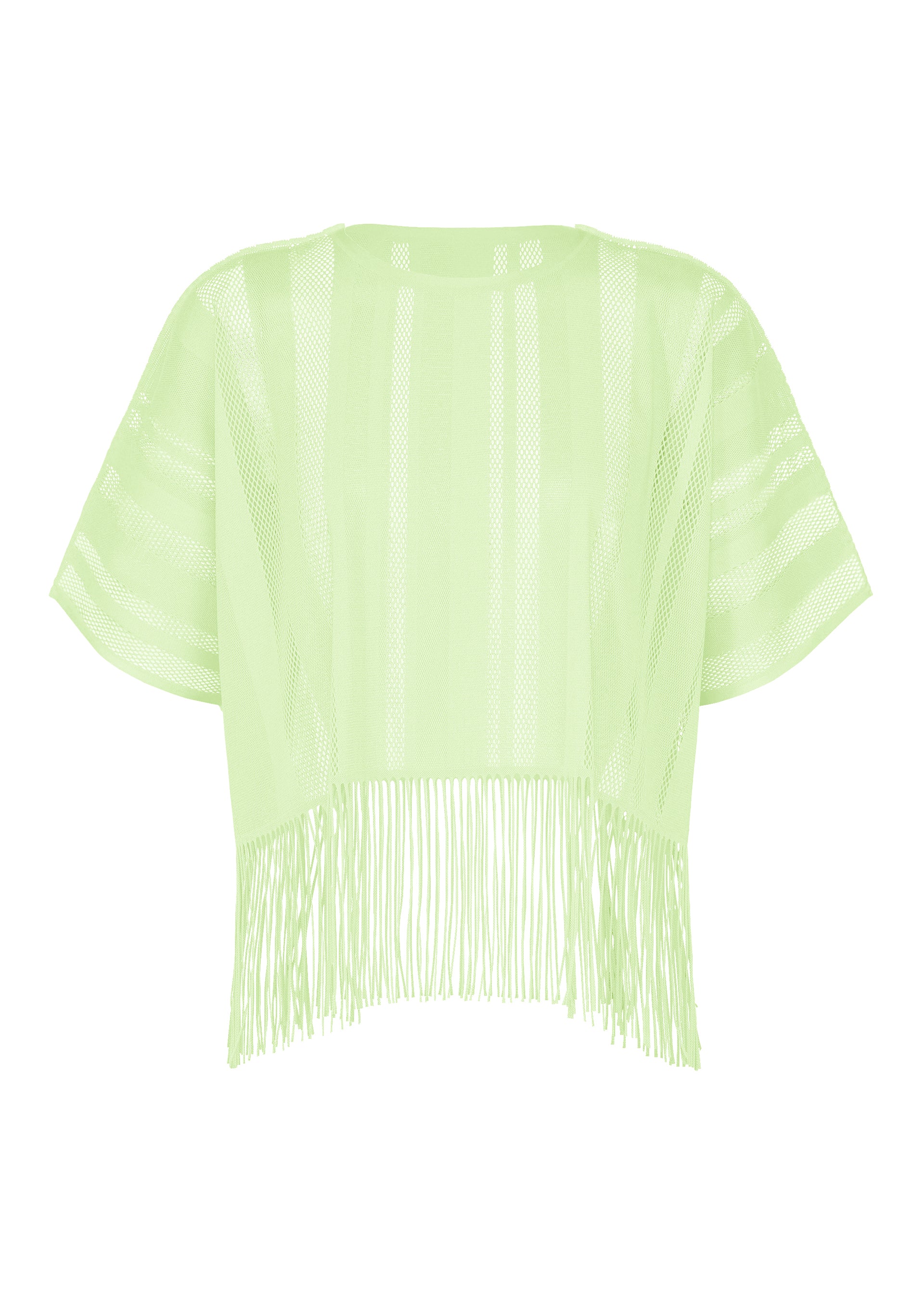 Issey Miyake A-POC Lace top černý s třásněmi