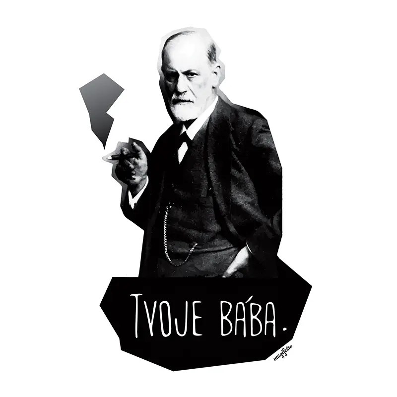 Magifešn Freud Tvoje bába taška MEDIUM z recyklátu