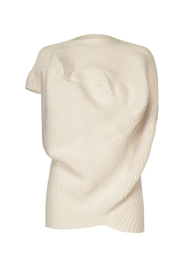 Issey Miyake Found Stone top šedý pletený