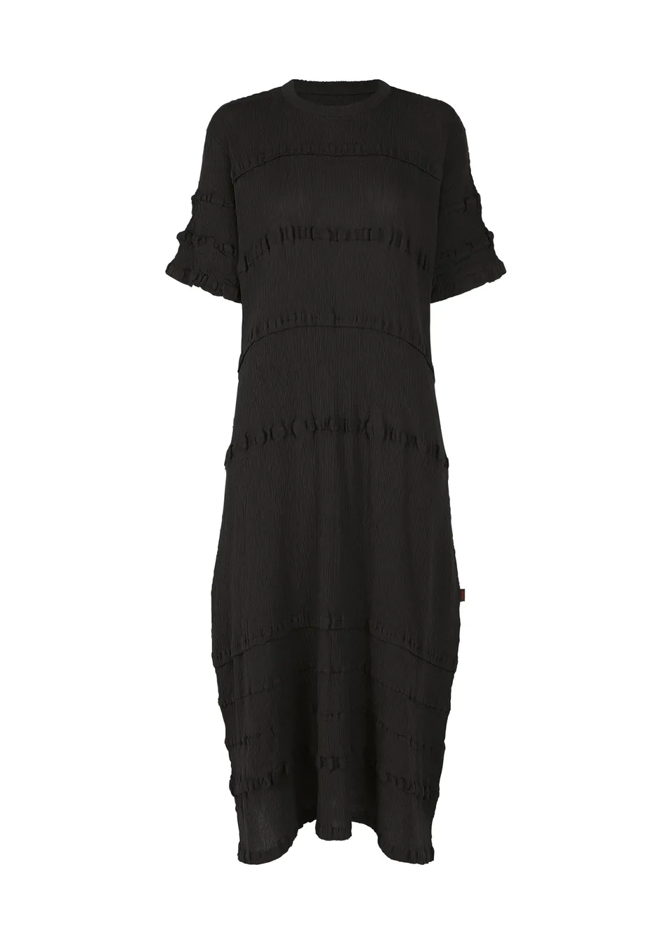 Issey Miyake Kyo Chijimi Tsuchikabe šaty black
