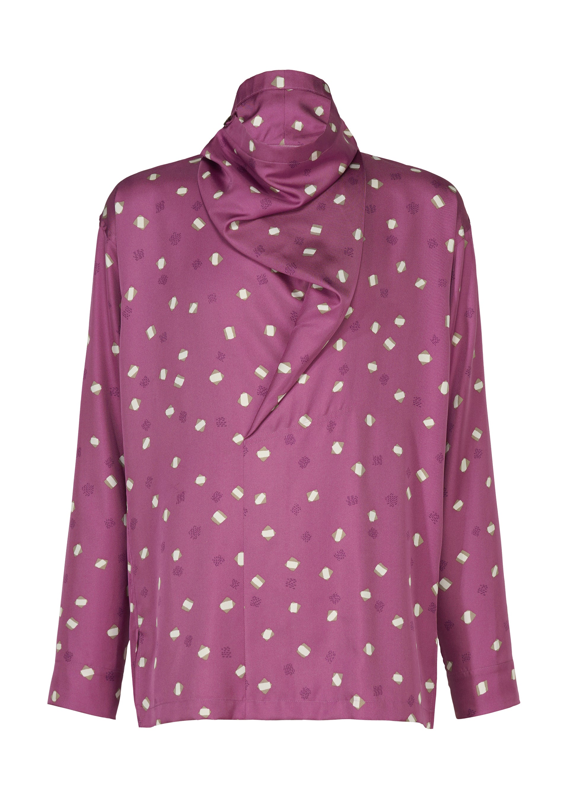 Issey Miyake Merry Satin košile černá