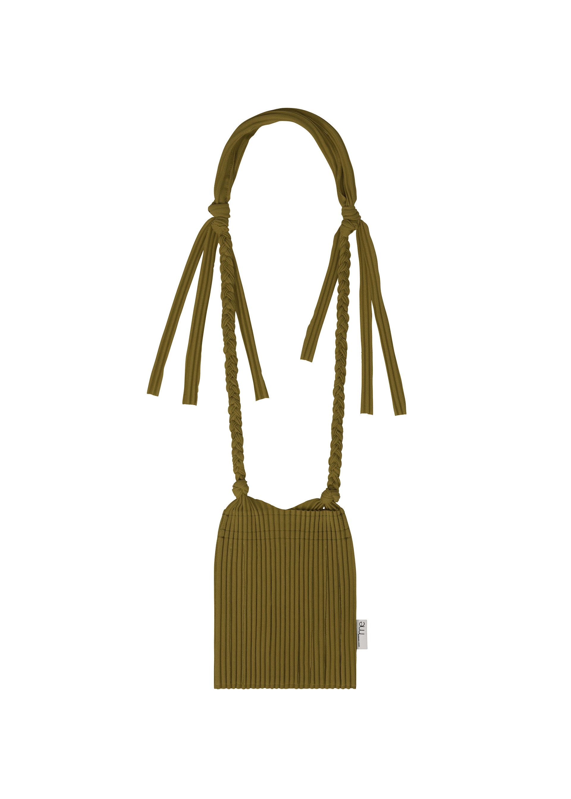 Issey Miyake Leaf Pleats Bag kabelka černá třásňová