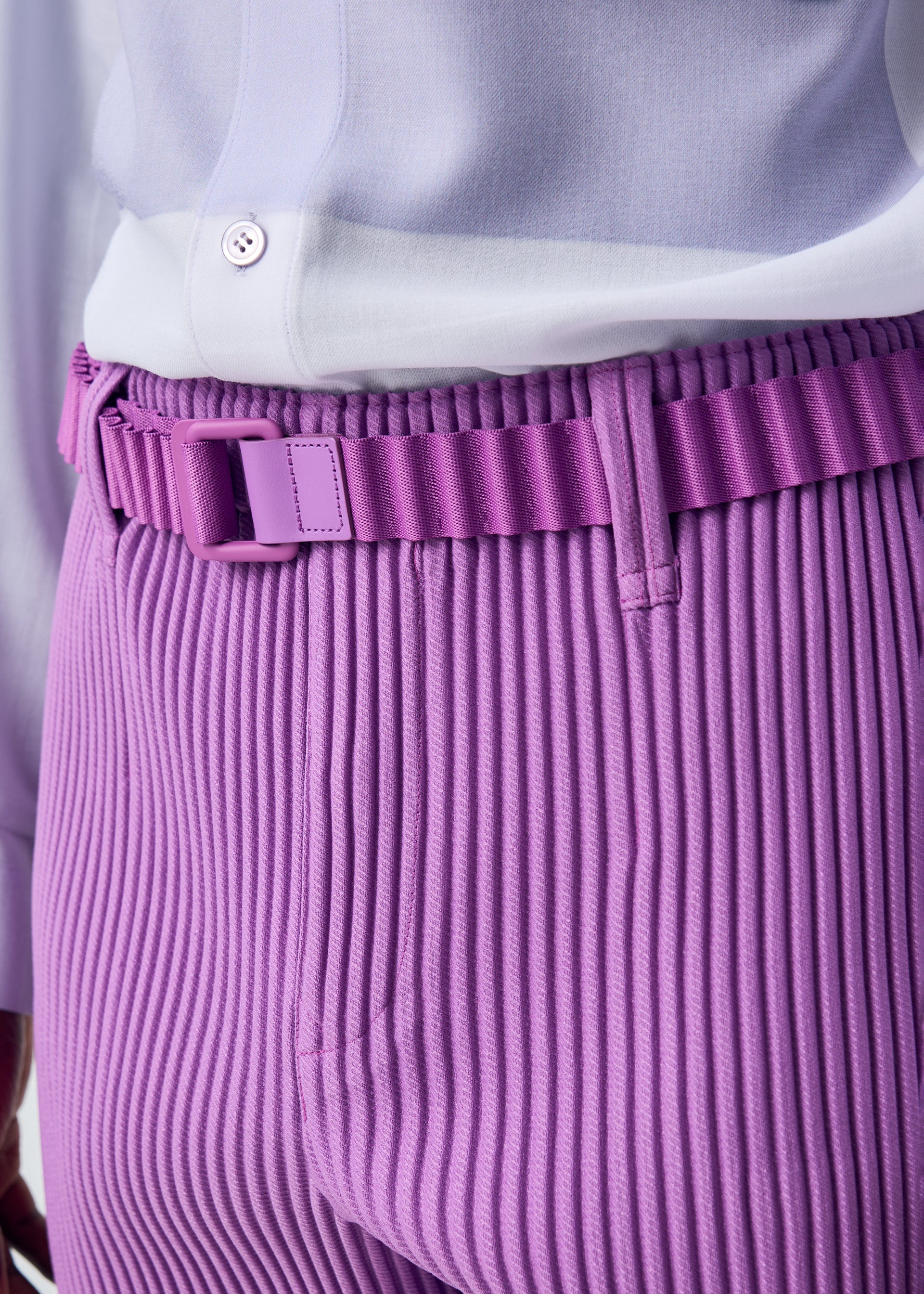 Issey Miyake Homme Plissé Pleats pásek černá plisé