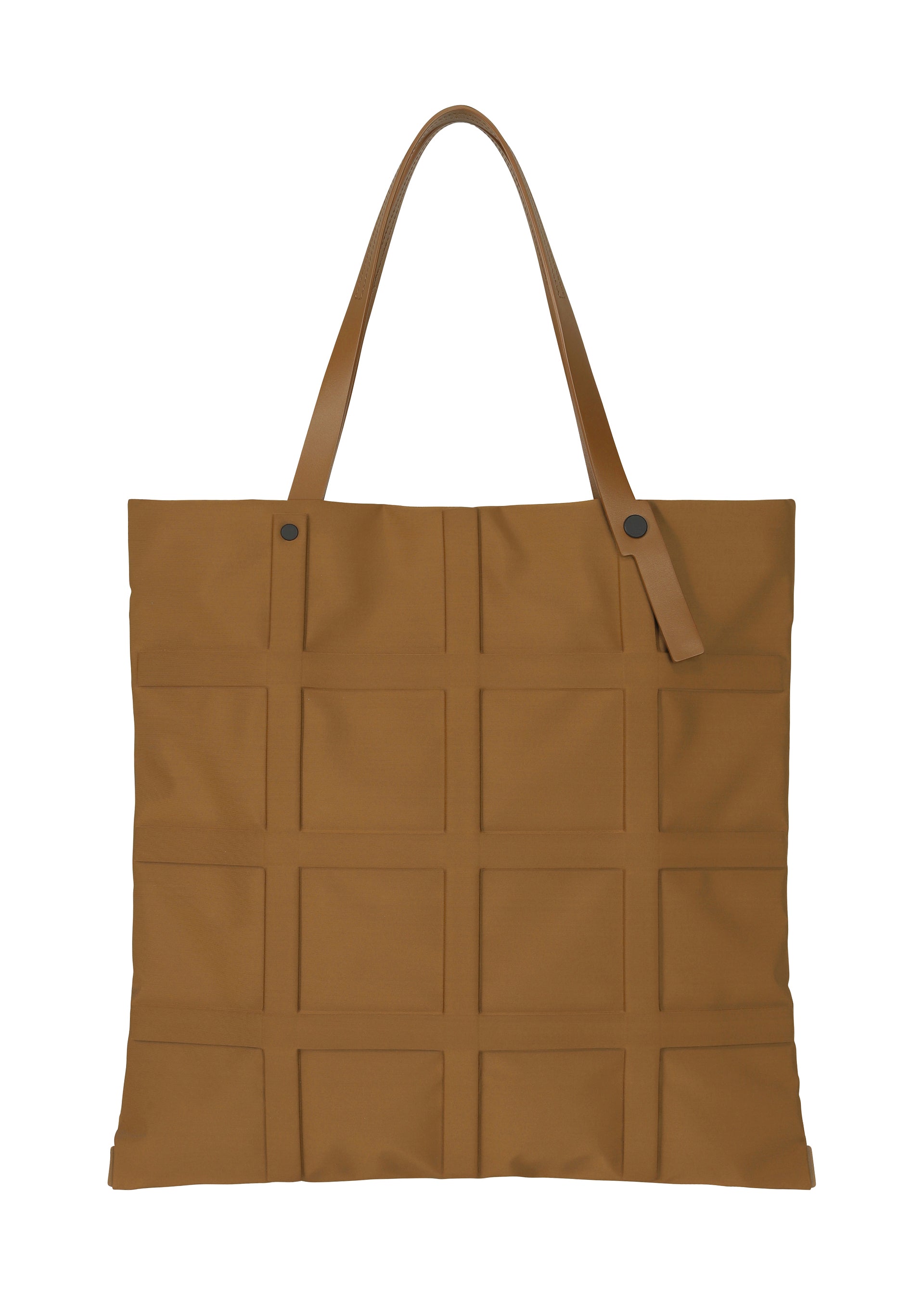 Issey Miyake Grid tote kabelka černá tvarovatelná