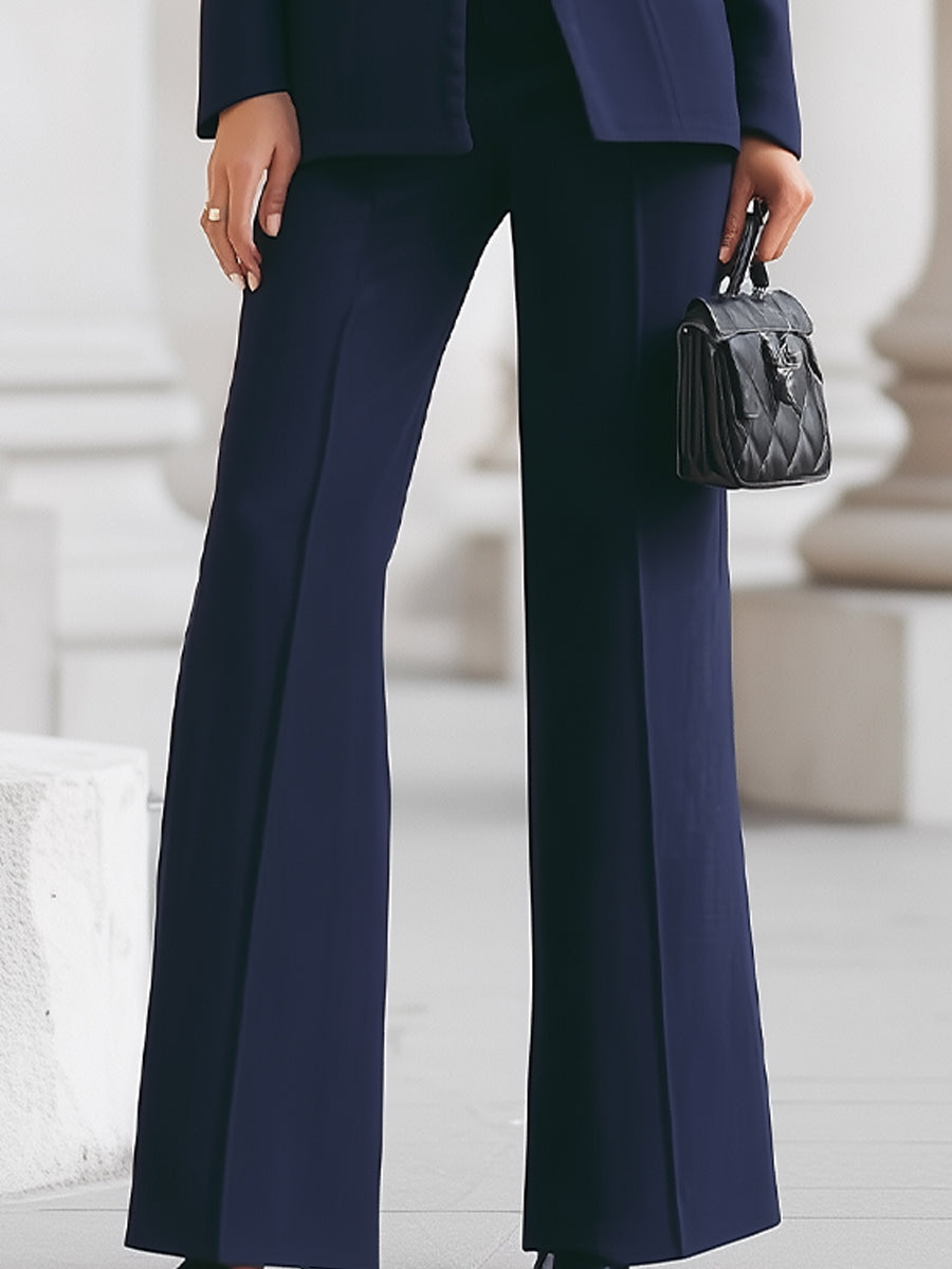 Norielle dámský kostým sako a zvonové kalhoty královská modrá S