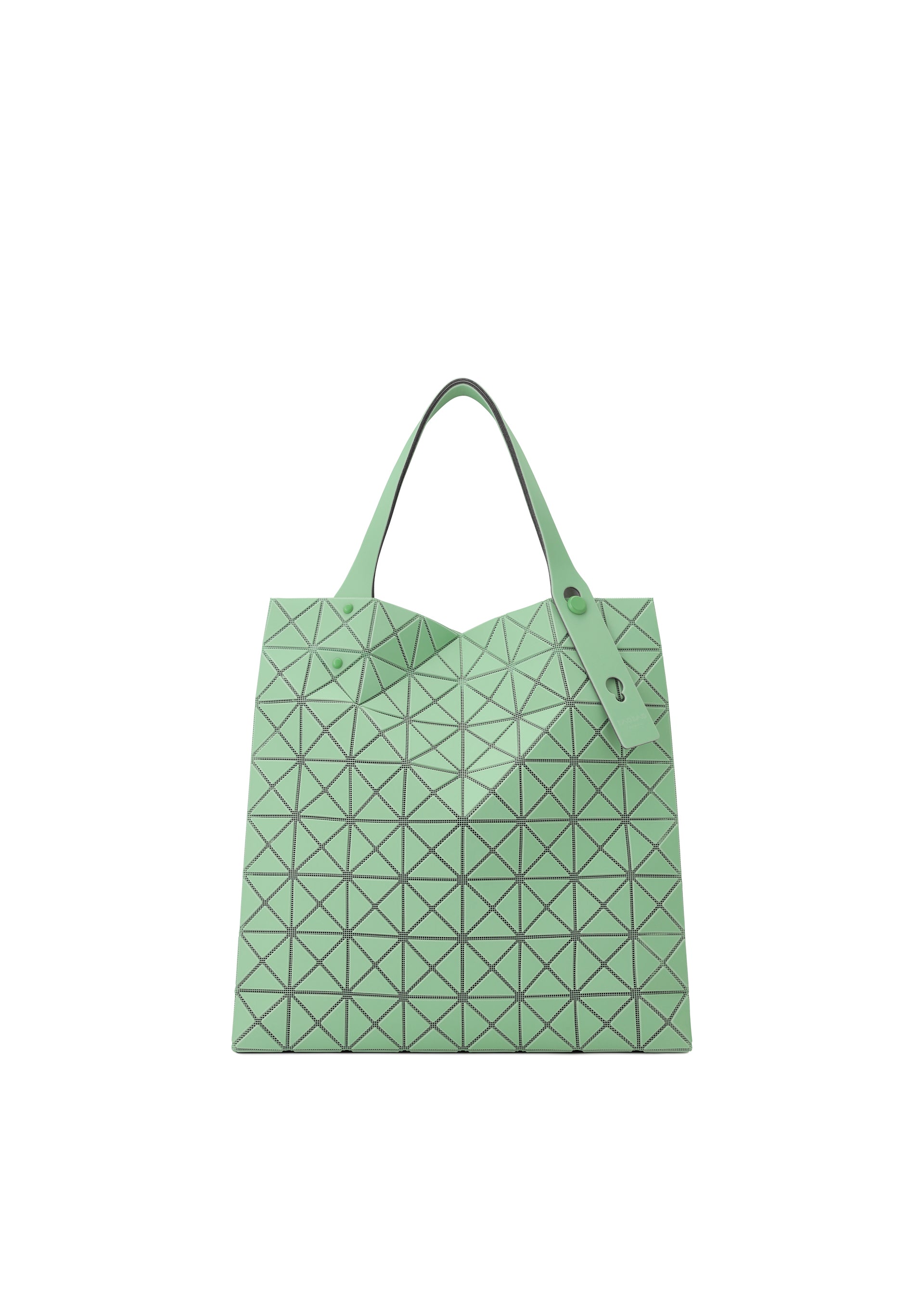 Issey Miyake Prism Plus tote světle šedá skládací