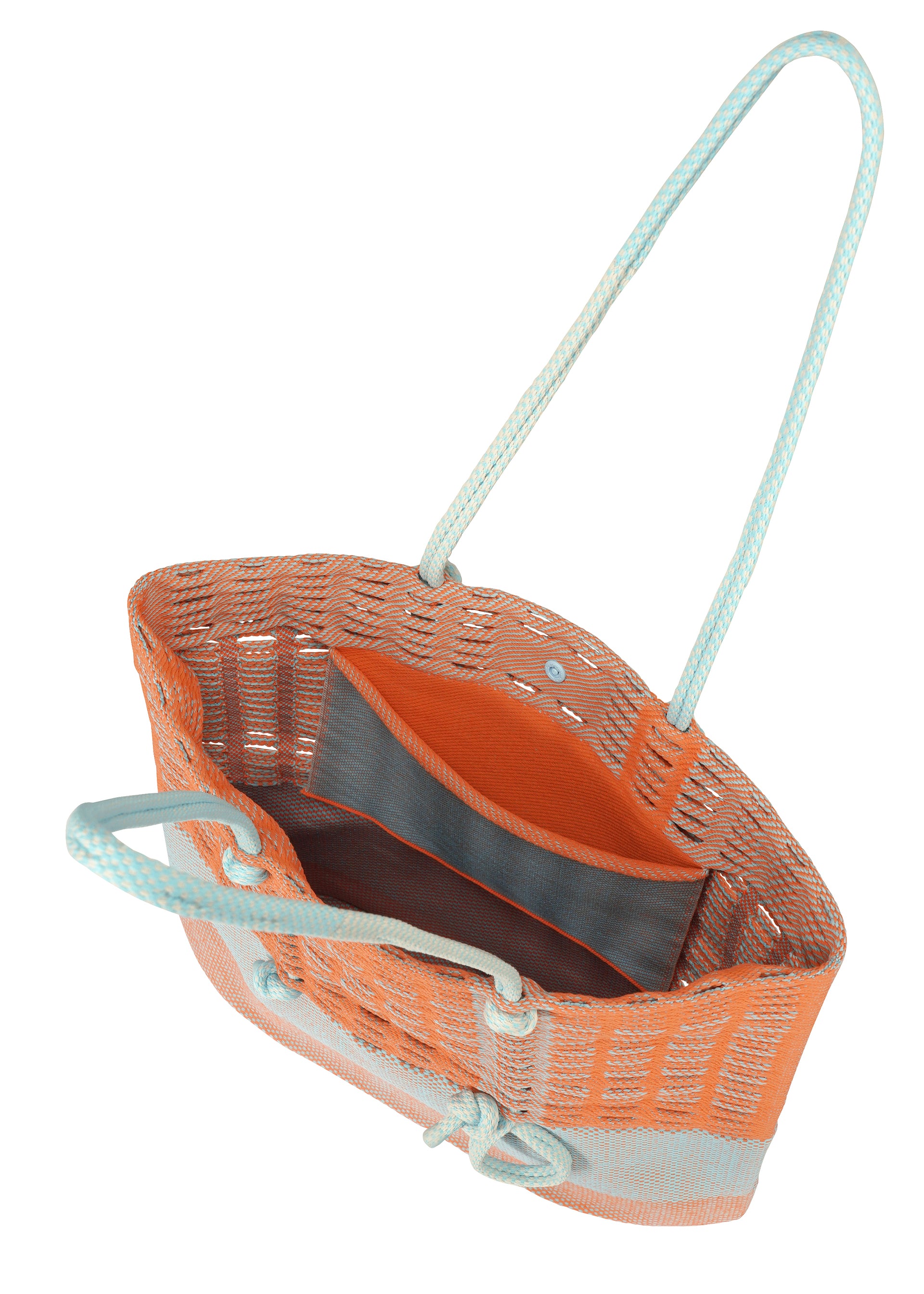 Issey Miyake Mokko Knot tote černohnědá pletená