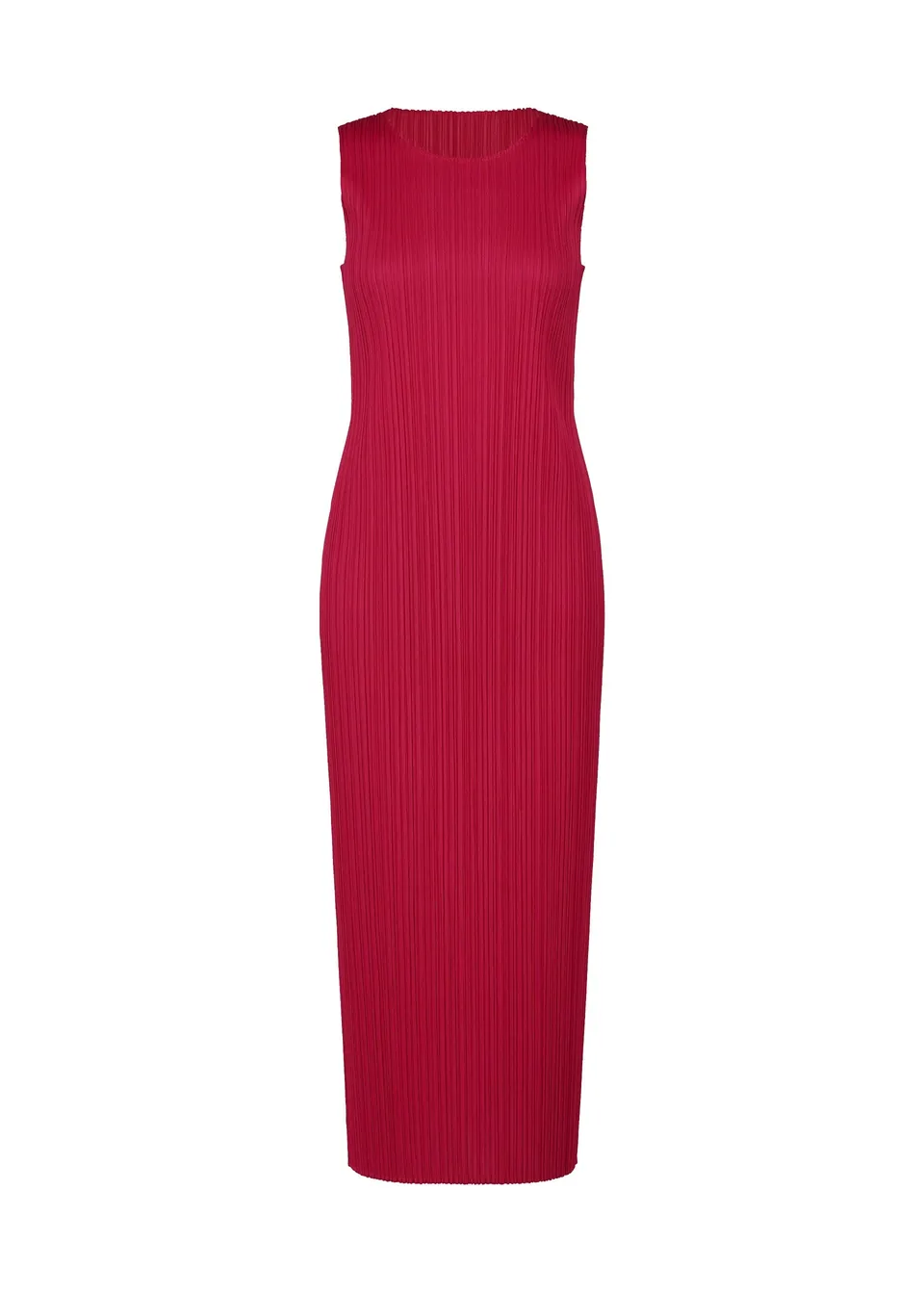 Issey Miyake New Colorful Basics 4 šaty carmine dlouhé