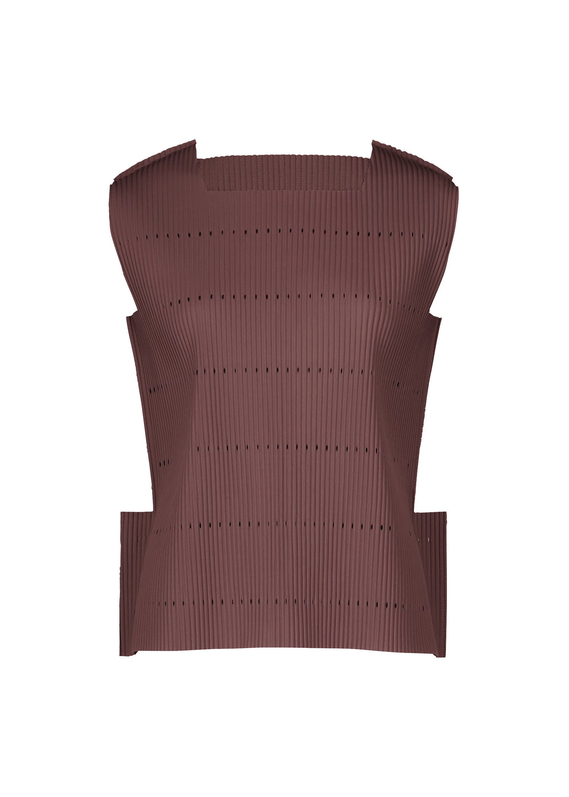 Issey Miyake Tower Pleats úpletový top růžová