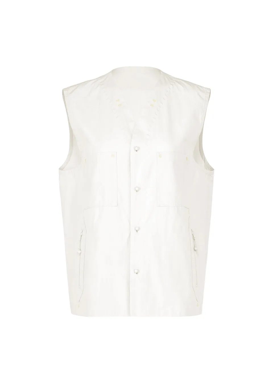 Issey Miyake Kangri Pocket Dot vesta white vyšívaná