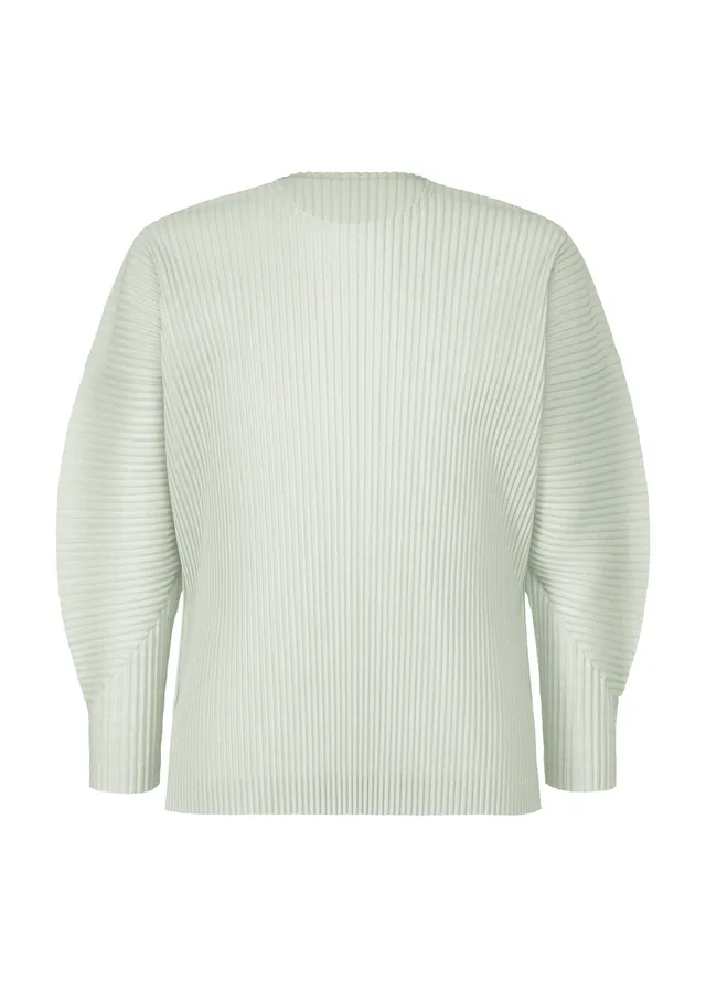 Homme Plissé Issey Miyake Agave Mesh top světle šedý