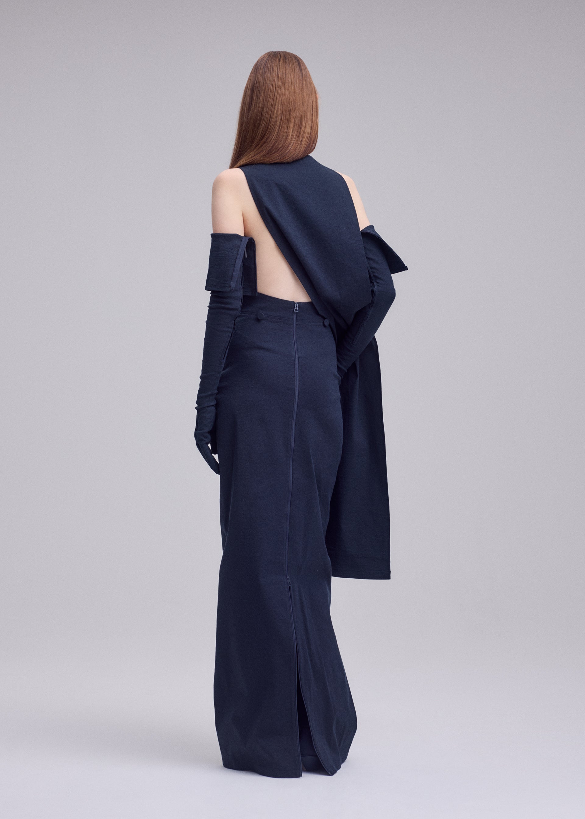 Issey Miyake Allow šaty bez rukávů off-white washi