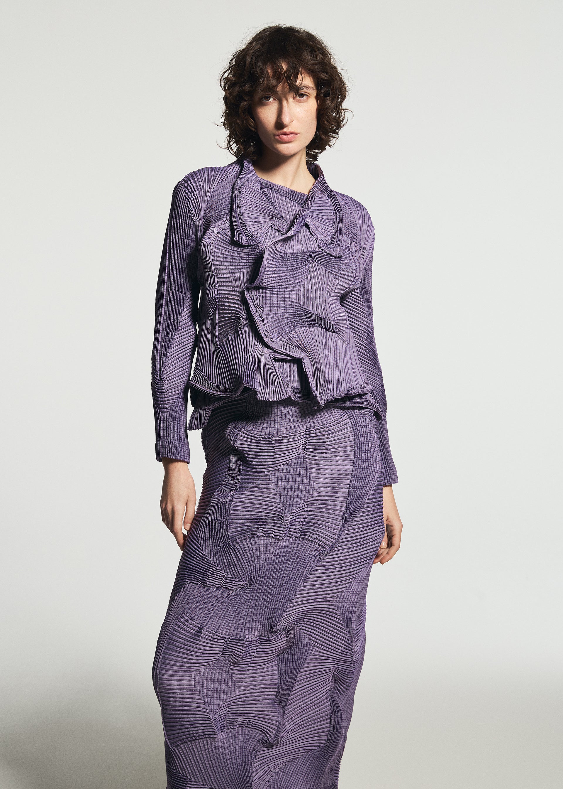 Issey Miyake TYPE-O 003-1 bunda pink skládaná