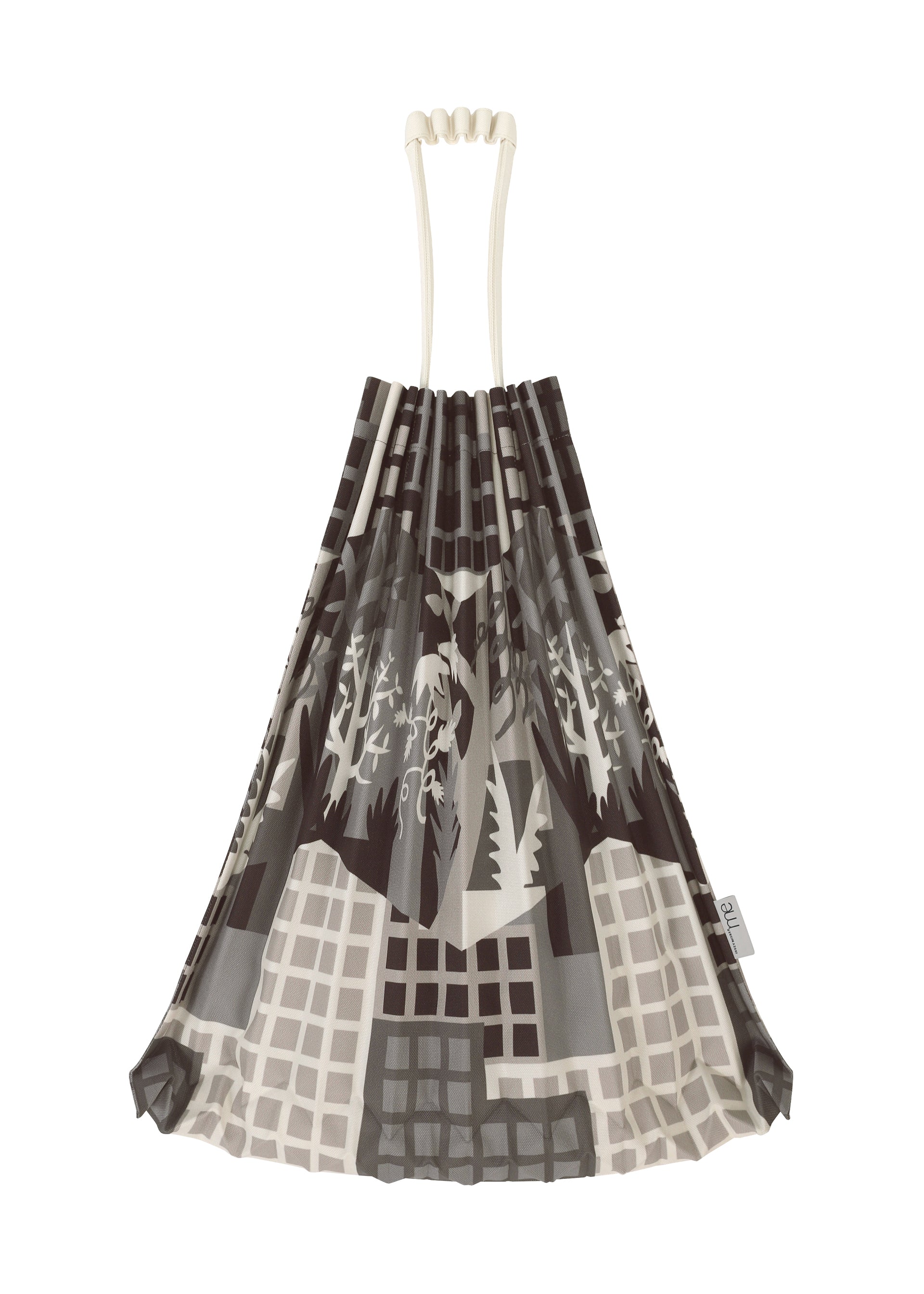 Issey Miyake Building Trunk Pleats taška šedá tote