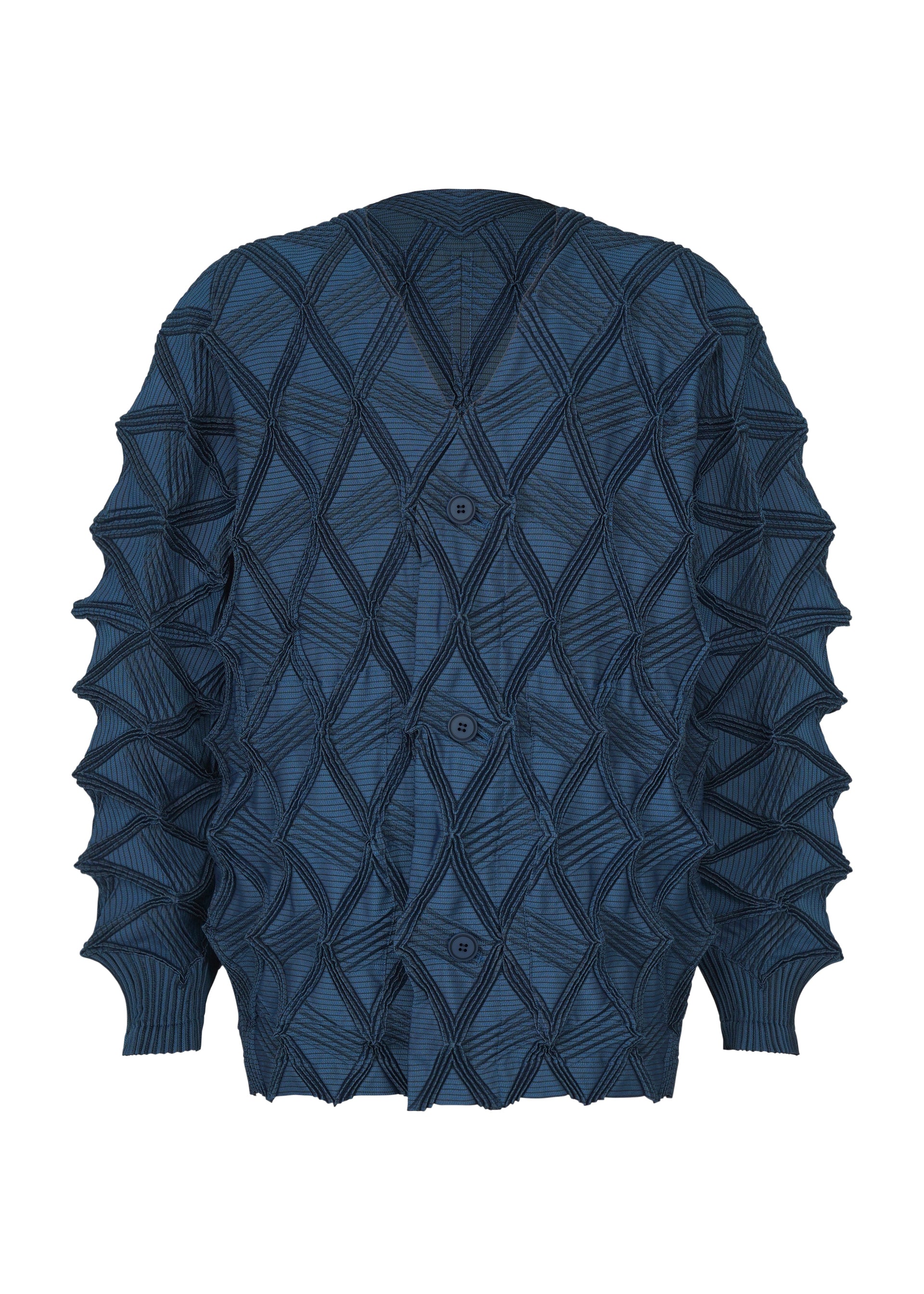 Issey Miyake Type-O 023 kardigan Black strečový