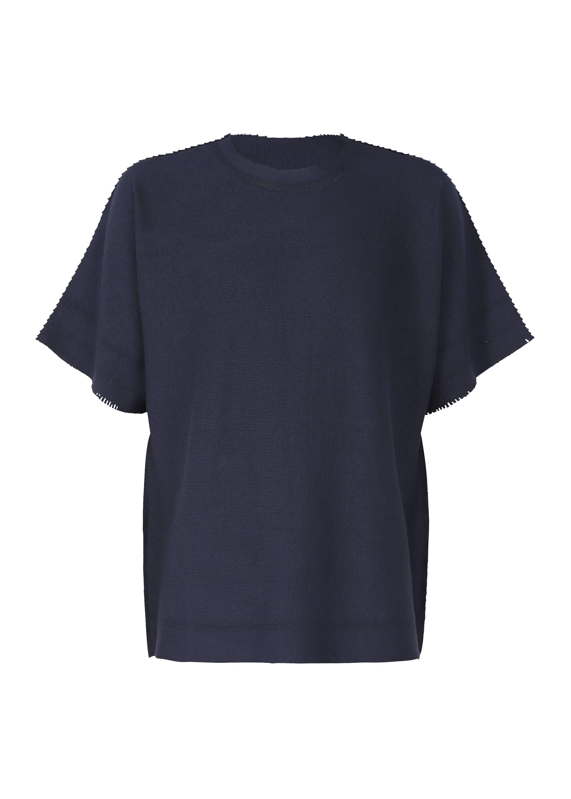 Issey Miyake Type-A Basics top pletený s krátkým rukávem