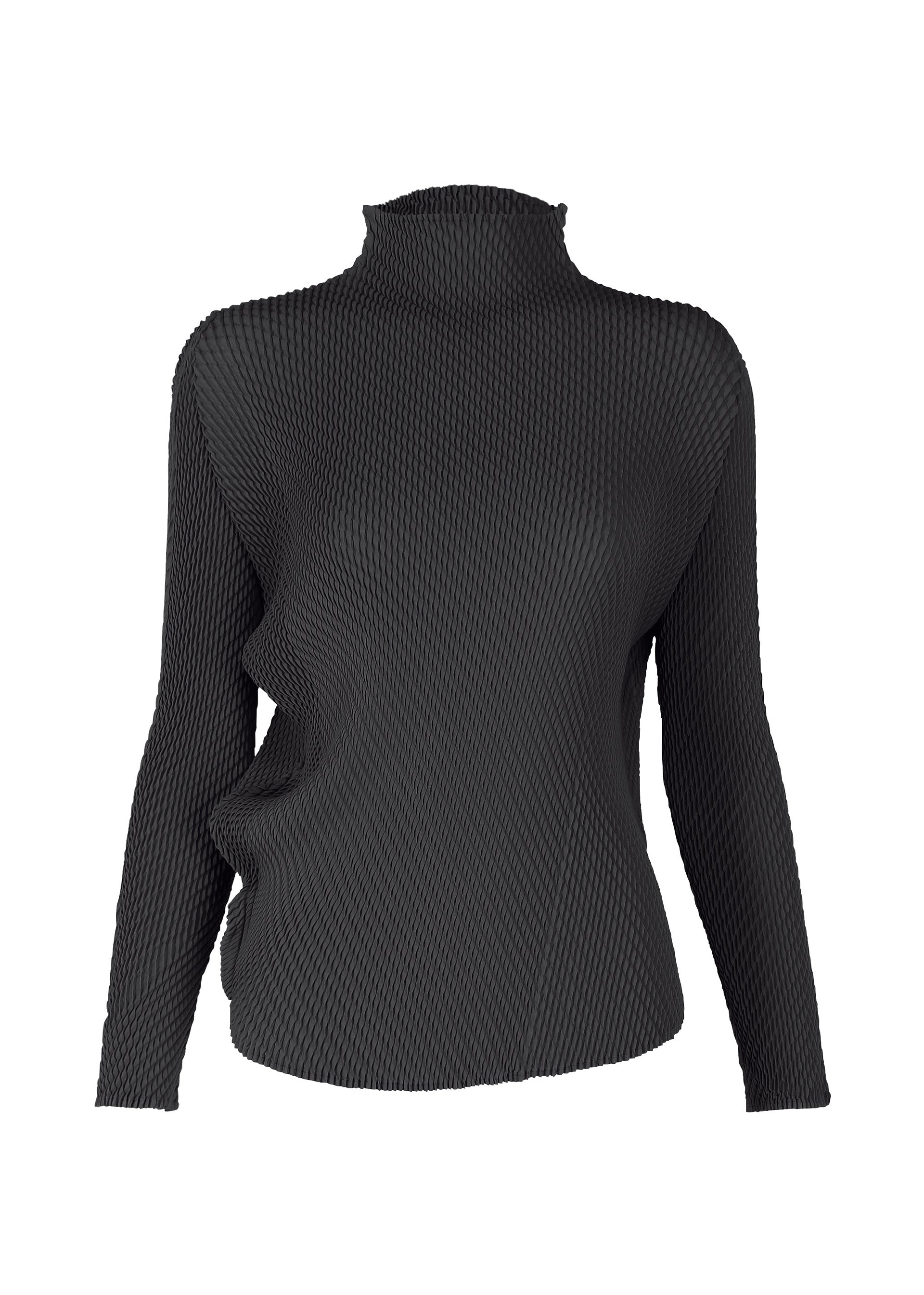 Issey Miyake Misty Pleats rolákový top šedý