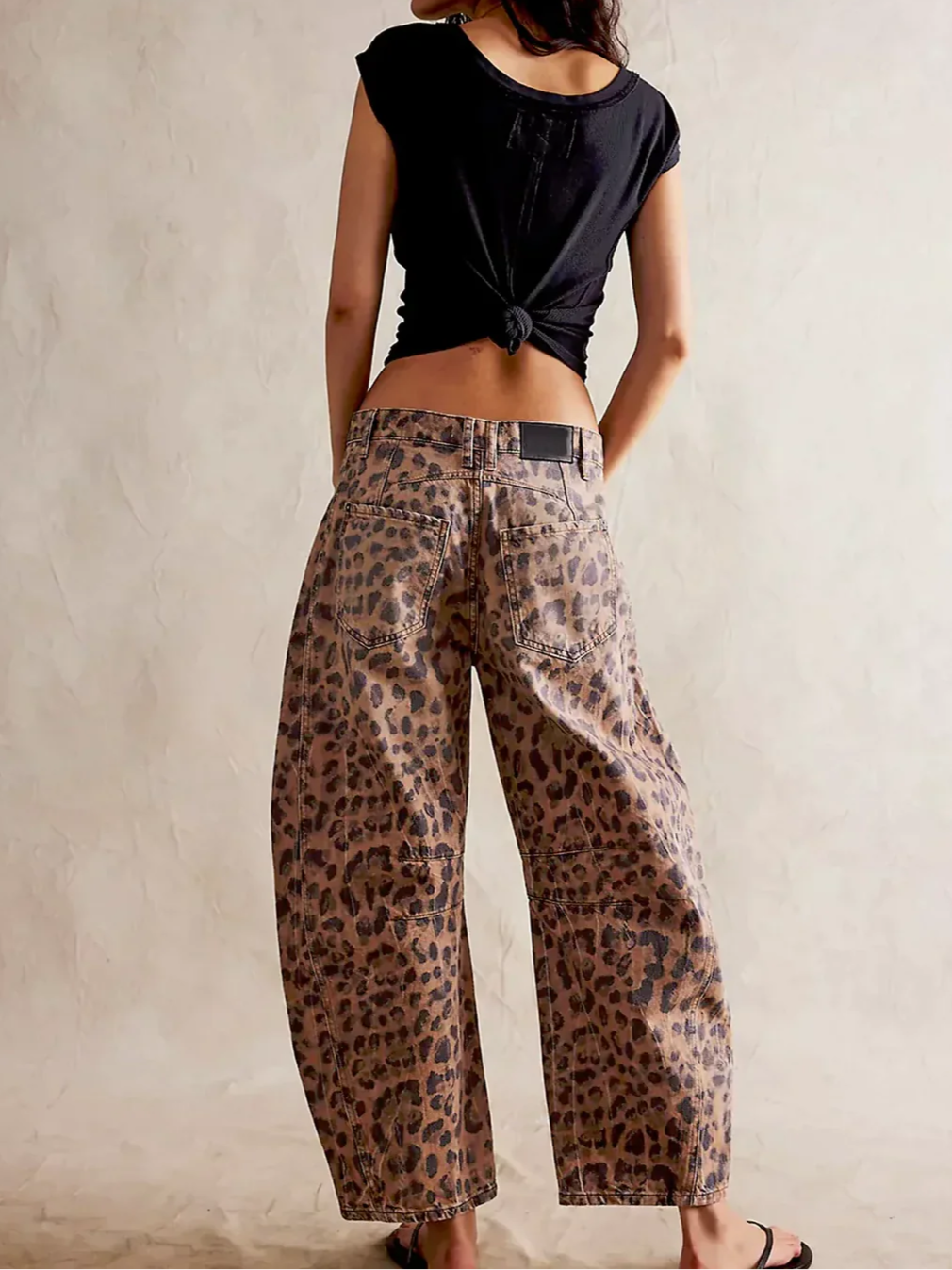 Norielle Leopard Fluide kalhoty leopardí vzor
