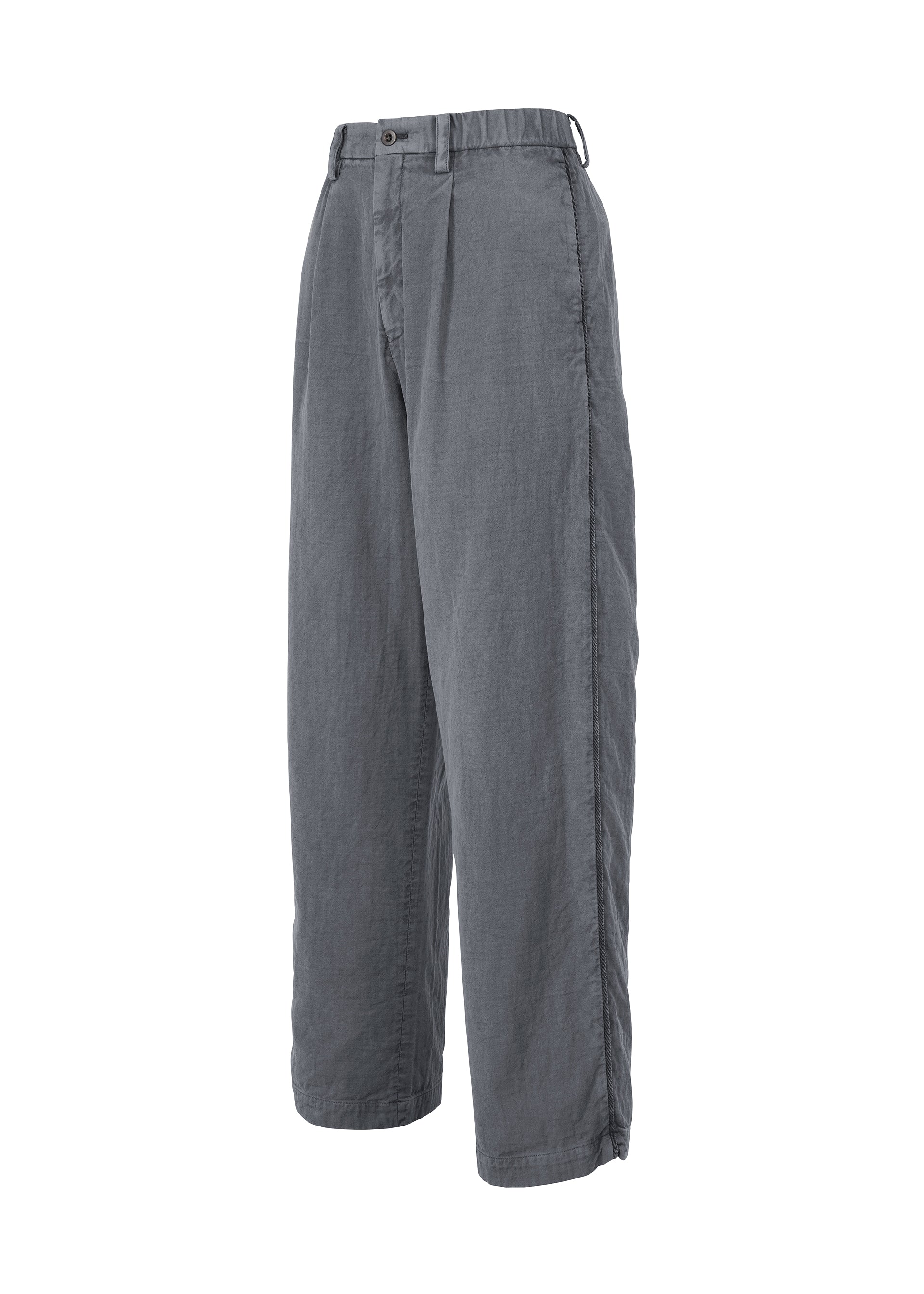 Issey Miyake IM Men Pigment Double Face Cotton kalhoty charcoal gray