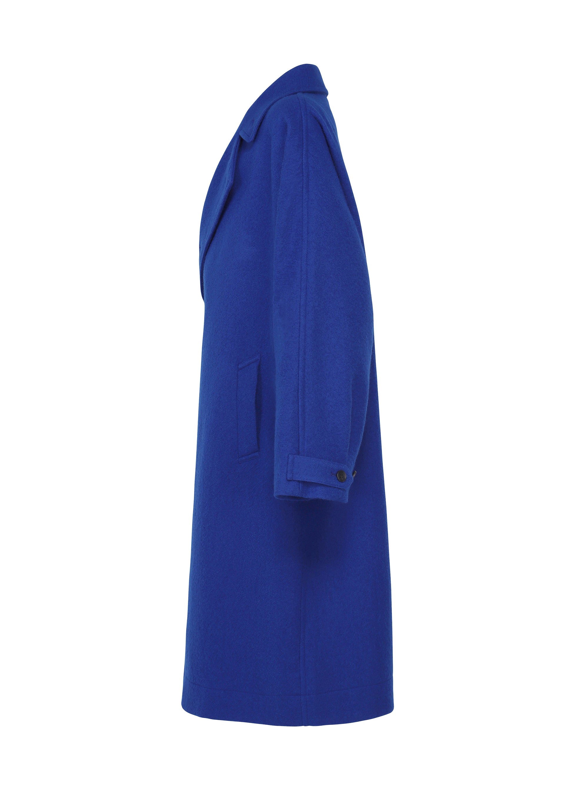 Issey Miyake IM Men Fuller Wool vlněný kabát černý