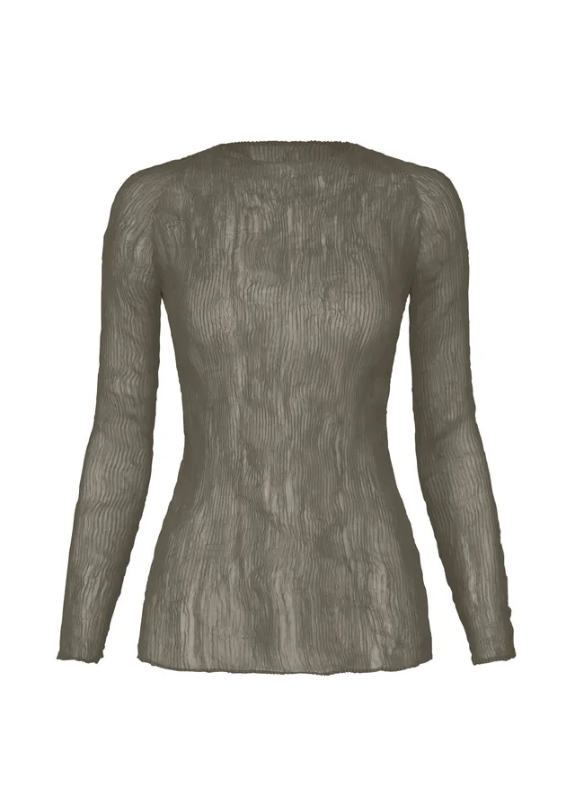 Issey Miyake Chiffon Twist IM63FJ415 top Gray 2 šifon