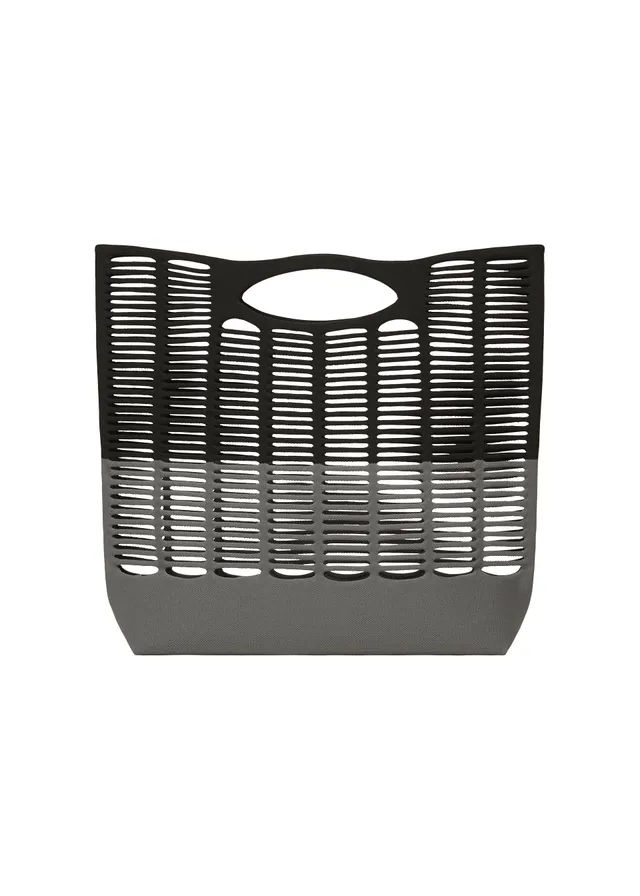Issey Miyake Good Goods Mokko Bi-Color tote černošedá