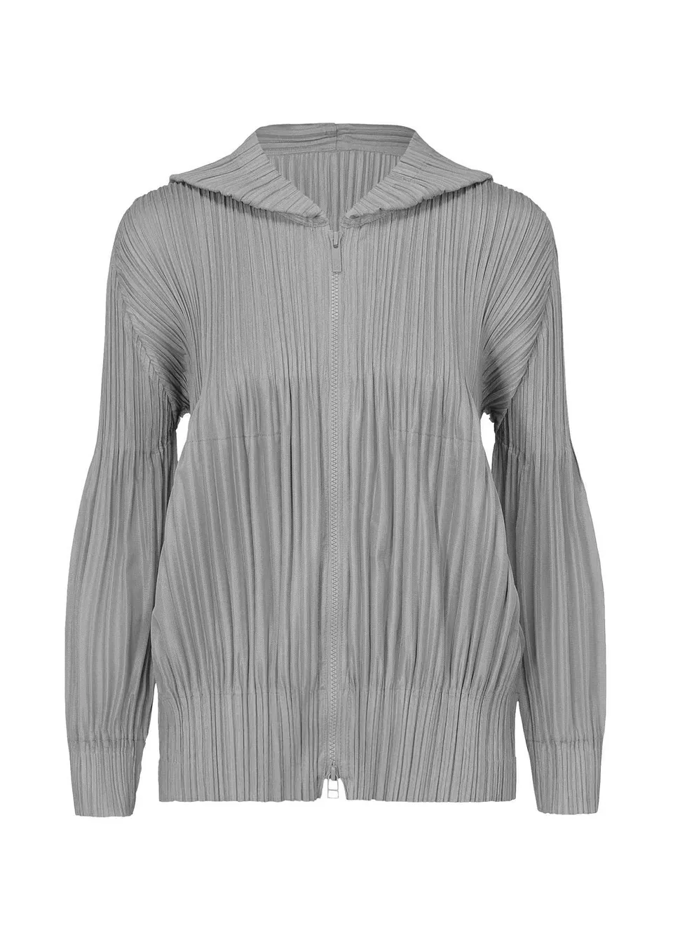 Issey Miyake Fluffy Basics blouson bunda světle šedá vel. 3